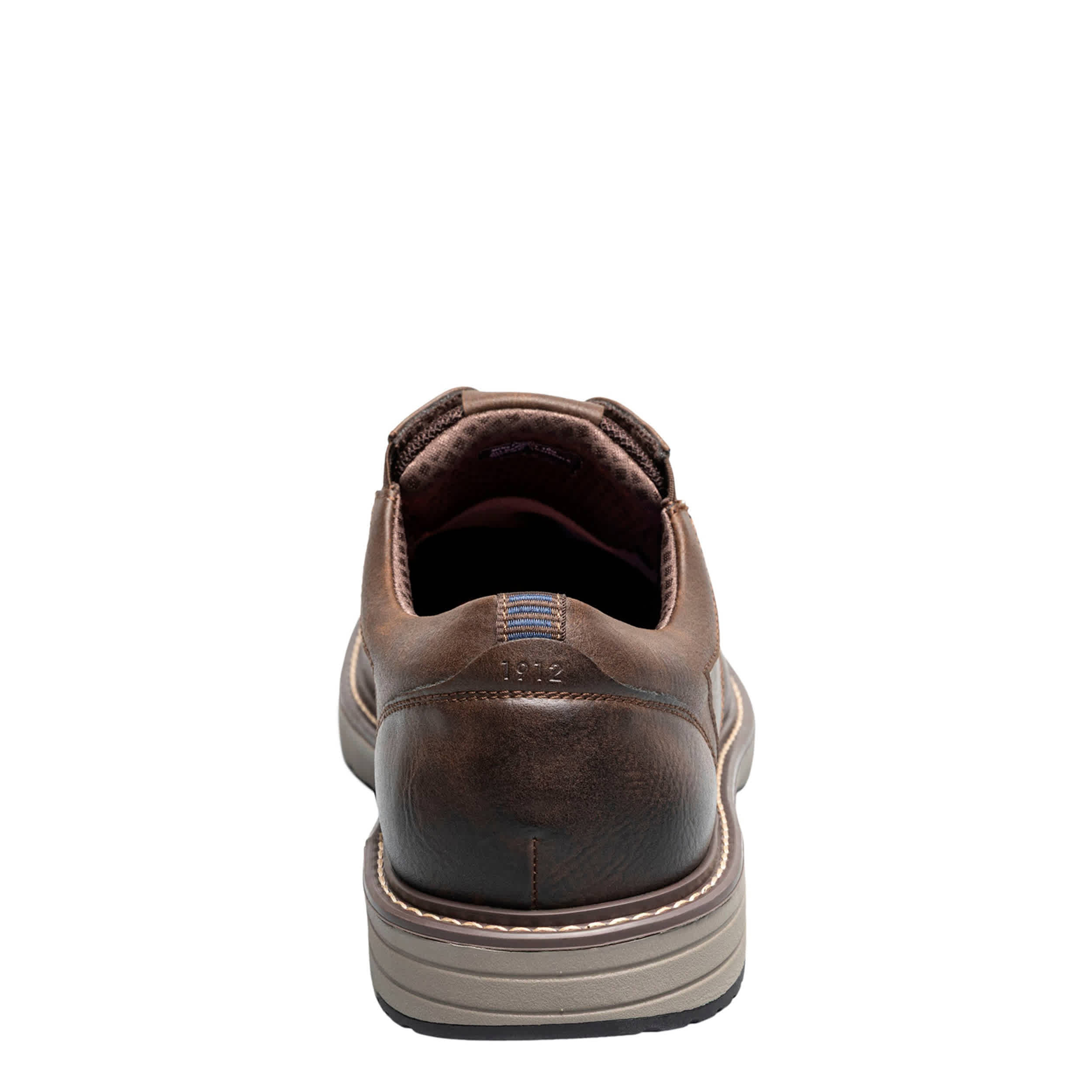 NUNN BUSH-MENS GATES MOC TOE OXFORD-BROWN & 