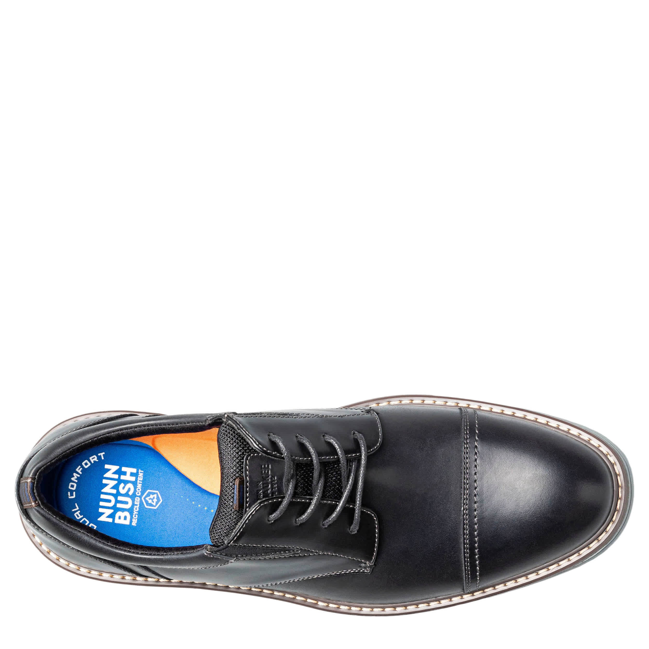 NUNN BUSH-MENS GRIFF CAP TOE OXFORD-BLACK & 