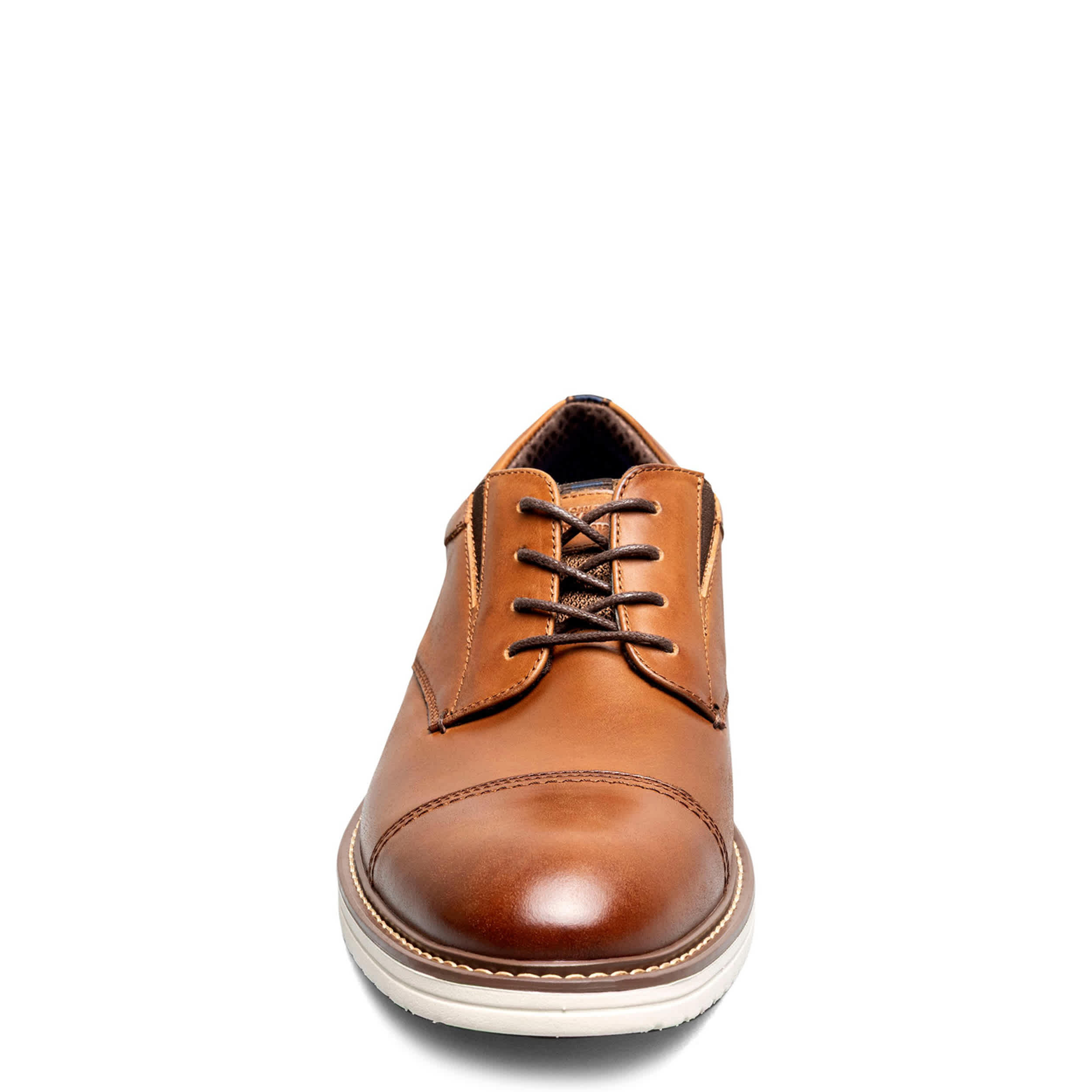 NUNN BUSH-MENS GRIFF CAP TOE OXFORD-COGNAC & 