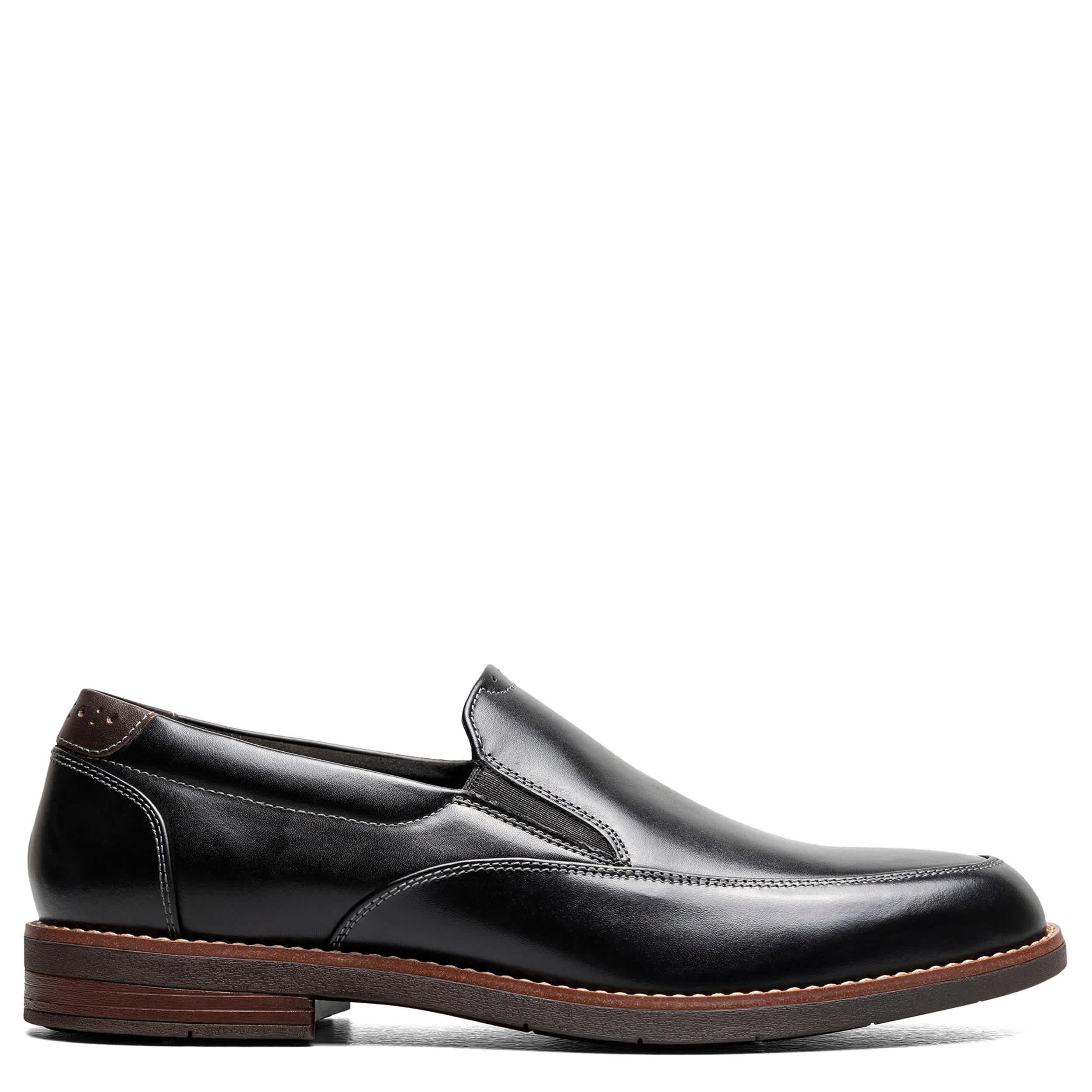 NUNN BUSH-MENS FITZ FLEX MOC TOE VENETIAN LOAFER-BLACK & 
