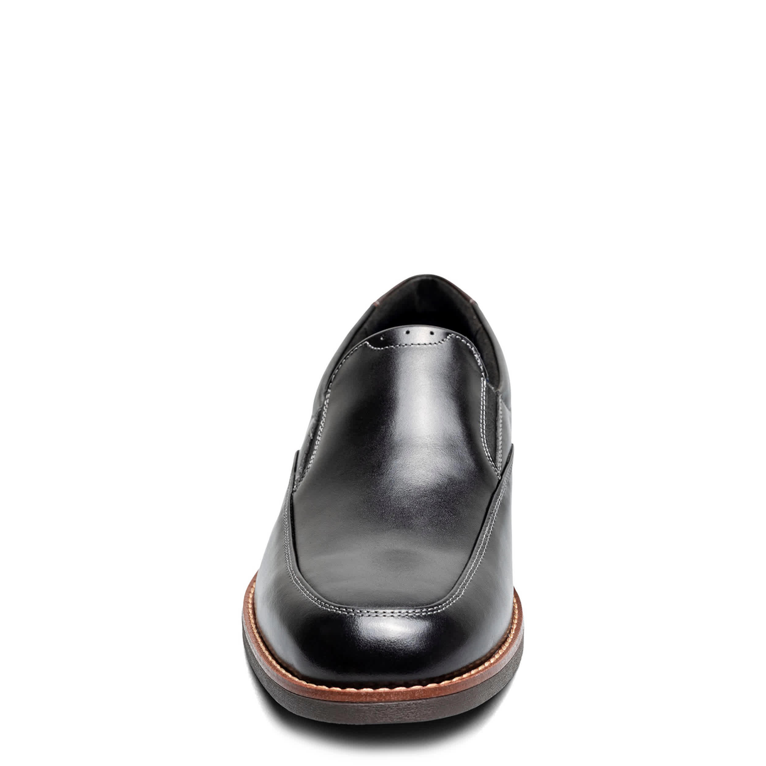 NUNN BUSH-MENS FITZ FLEX MOC TOE VENETIAN LOAFER-BLACK & 