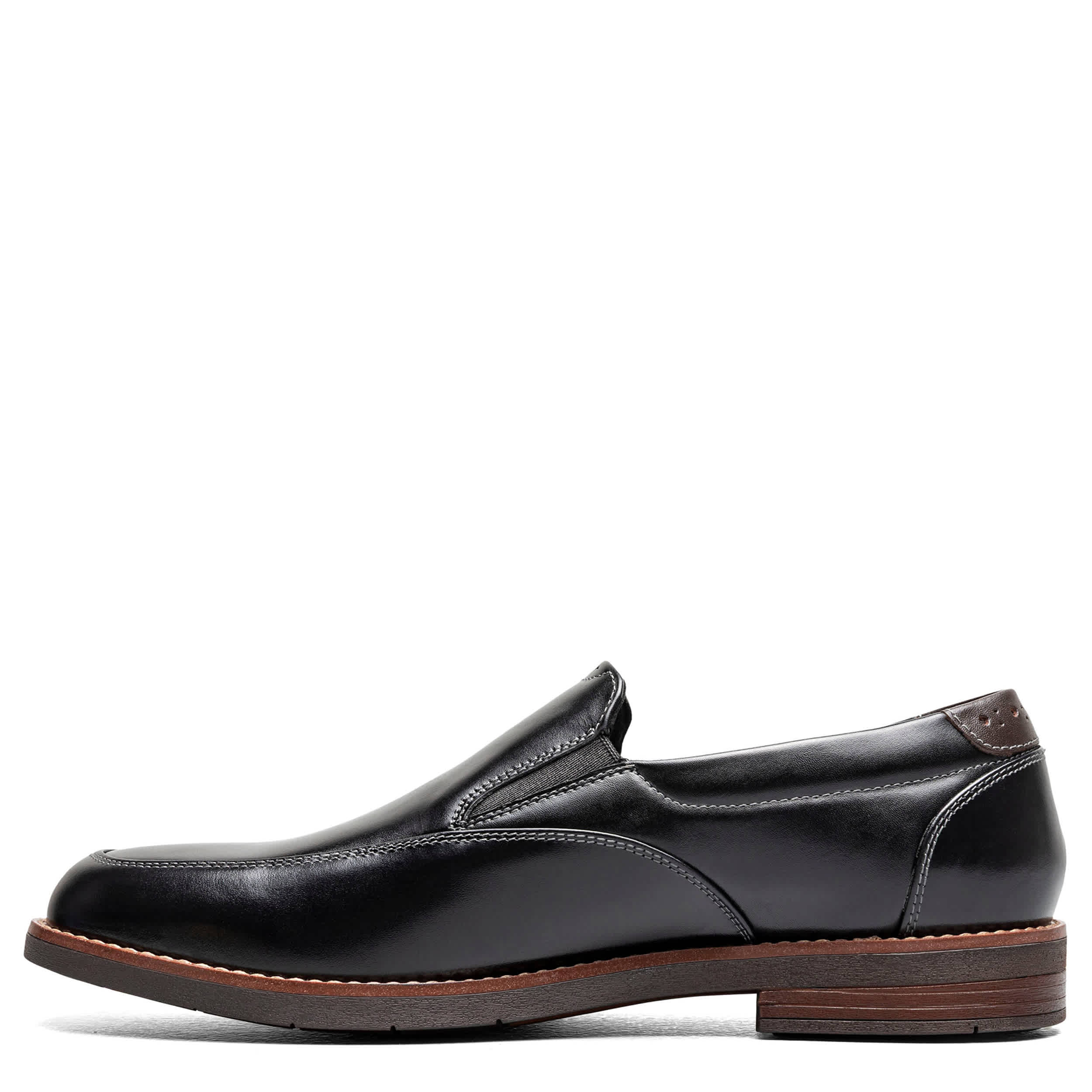 NUNN BUSH-MENS FITZ FLEX MOC TOE VENETIAN LOAFER-BLACK & 