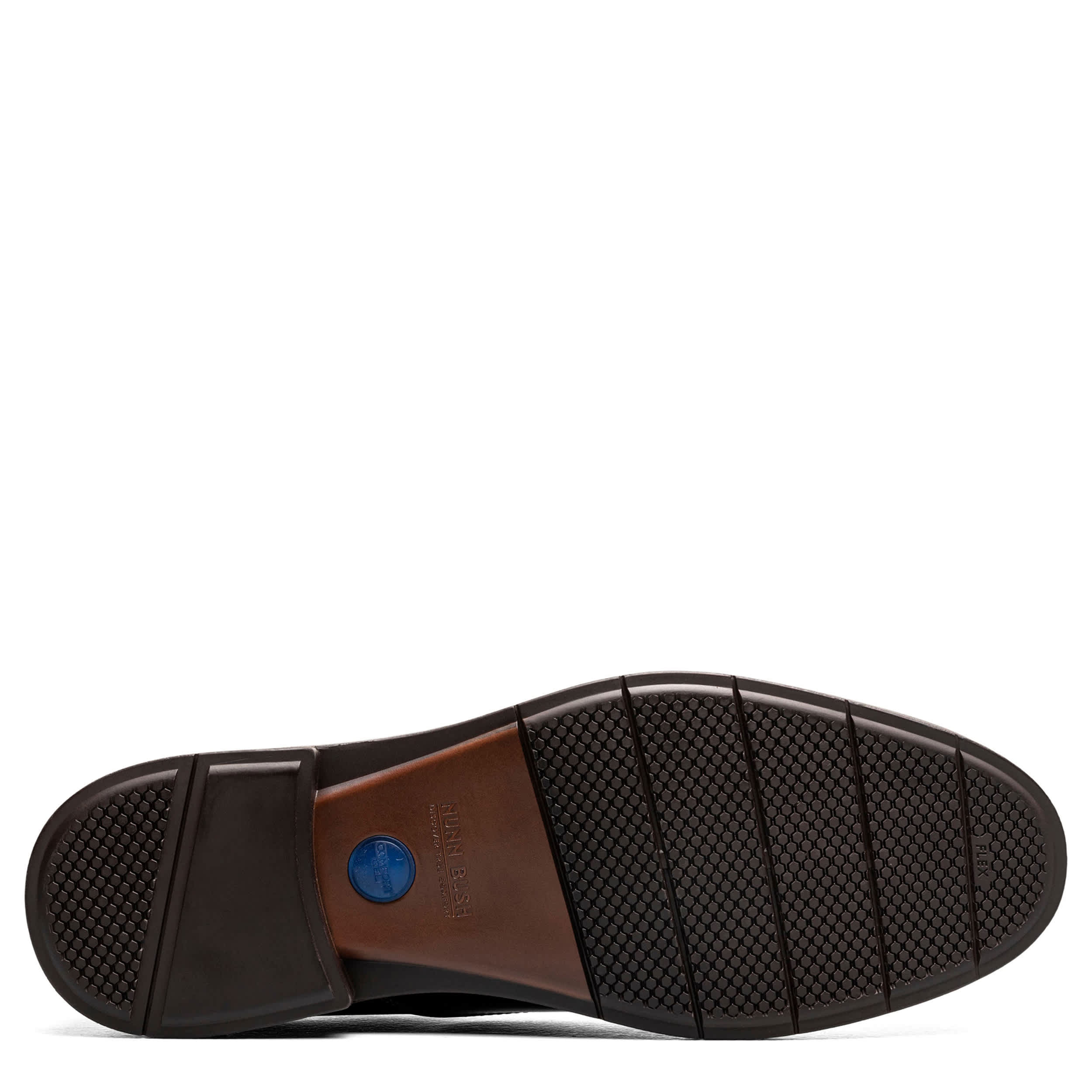 NUNN BUSH-MENS FITZ FLEX MOC TOE VENETIAN LOAFER-BROWN & 