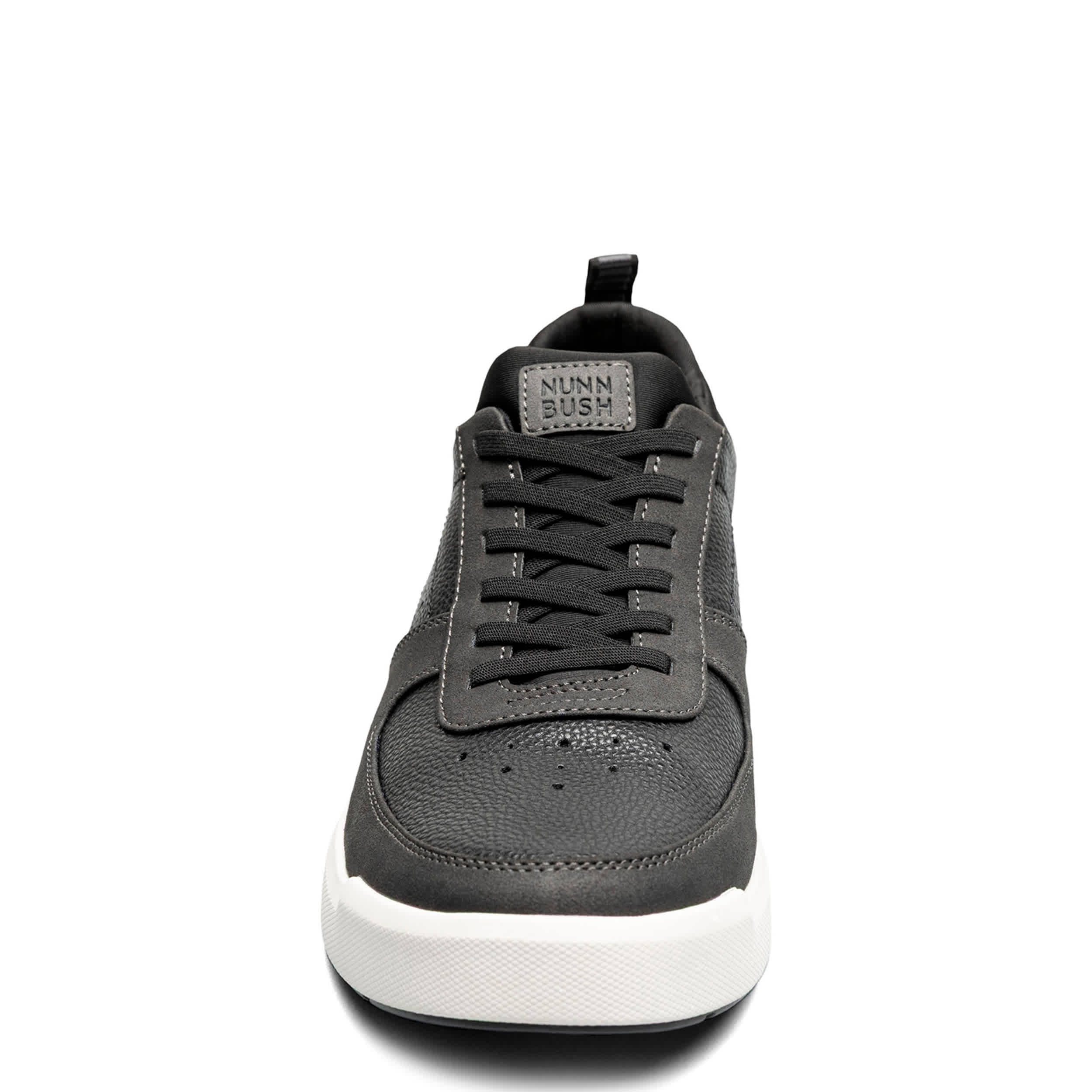 NUNN BUSH-MENS KORE CITY RALLY MOC TOE SNEAKER-BLACK & 