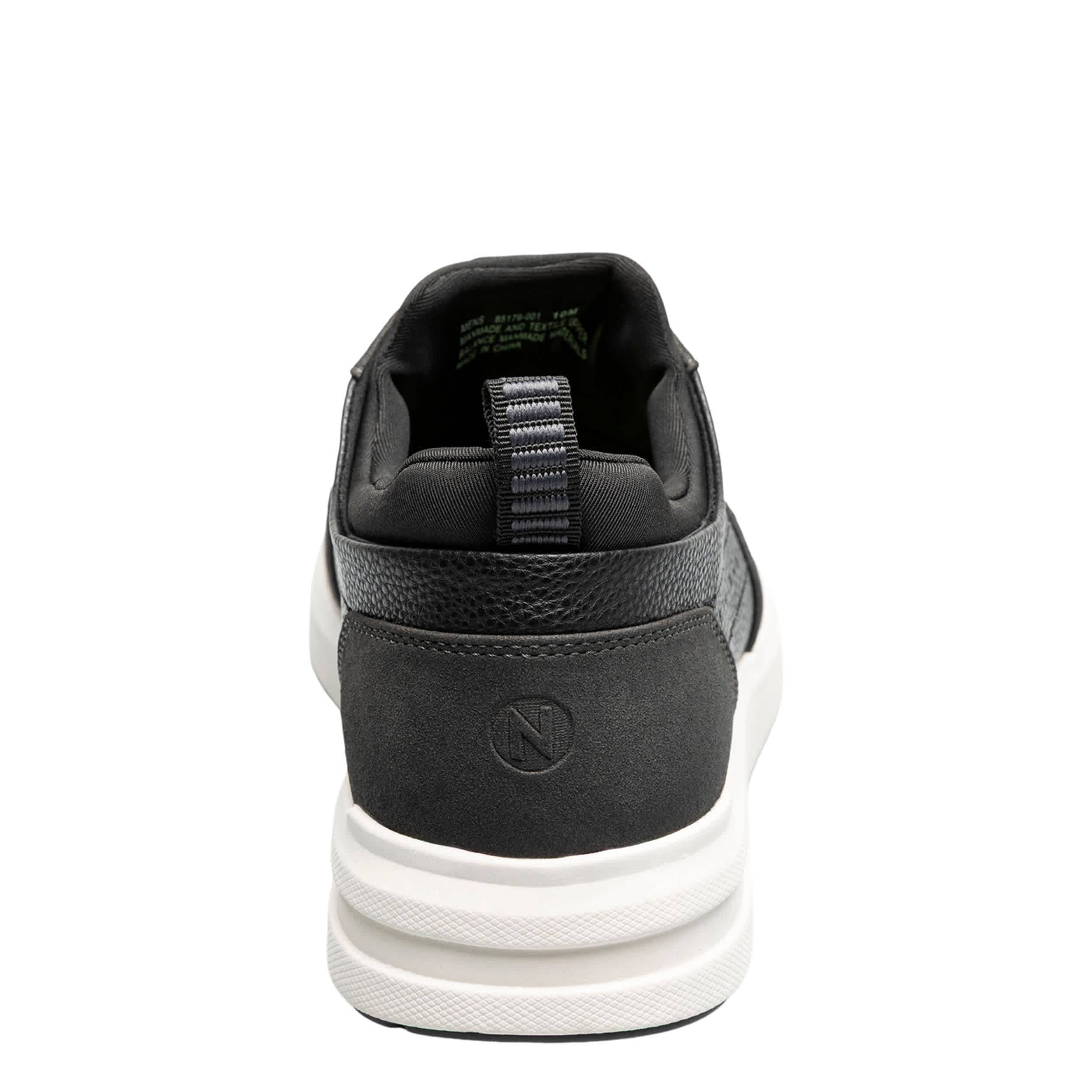 NUNN BUSH-MENS KORE CITY RALLY MOC TOE SNEAKER-BLACK & 
