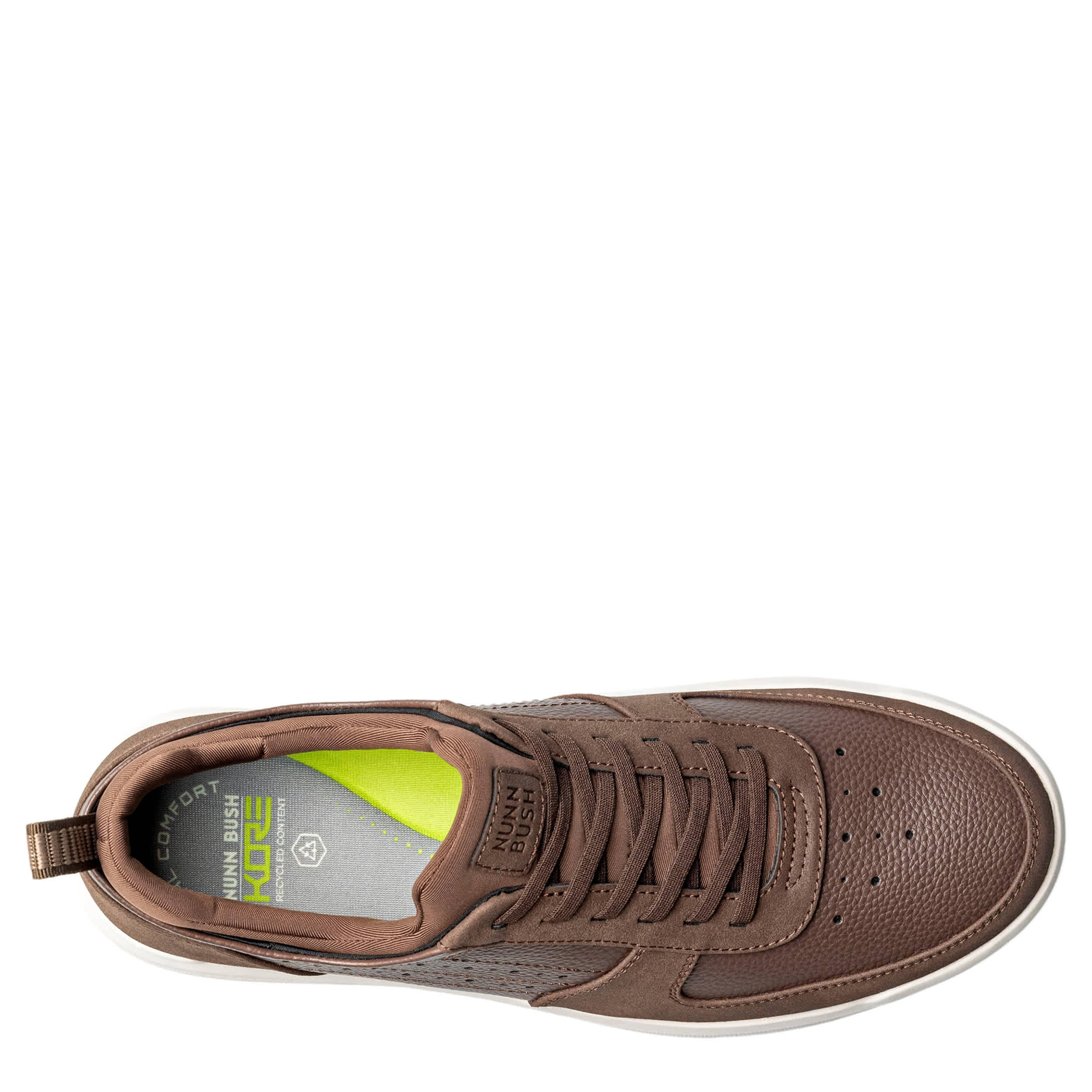 NUNN BUSH-MENS KORE CITY RALLY MOC TOE SNEAKER-BROWN & 