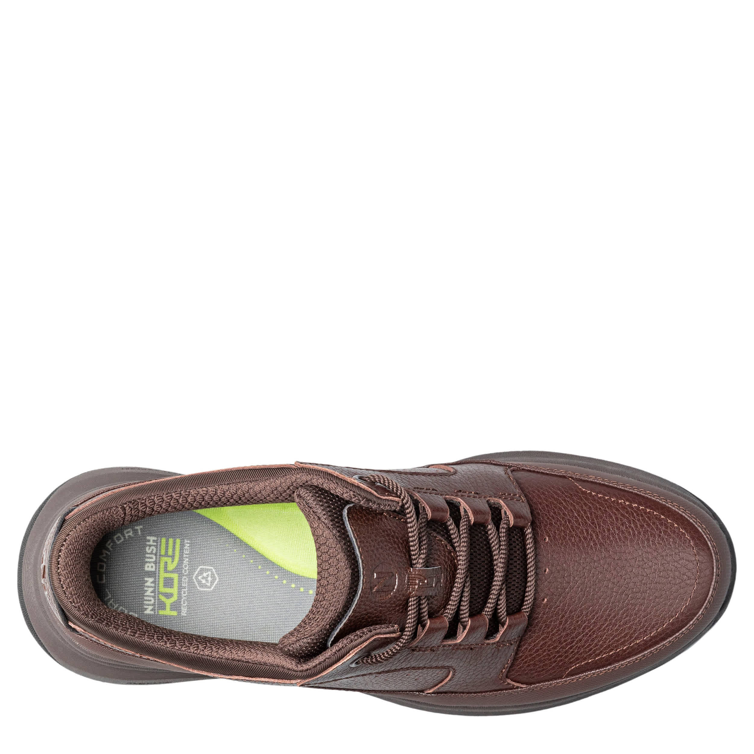 NUNN BUSH-MENS KORE TAZ EZ HANDS FREE MOC TOE OXFORD-DARK BROWN & 