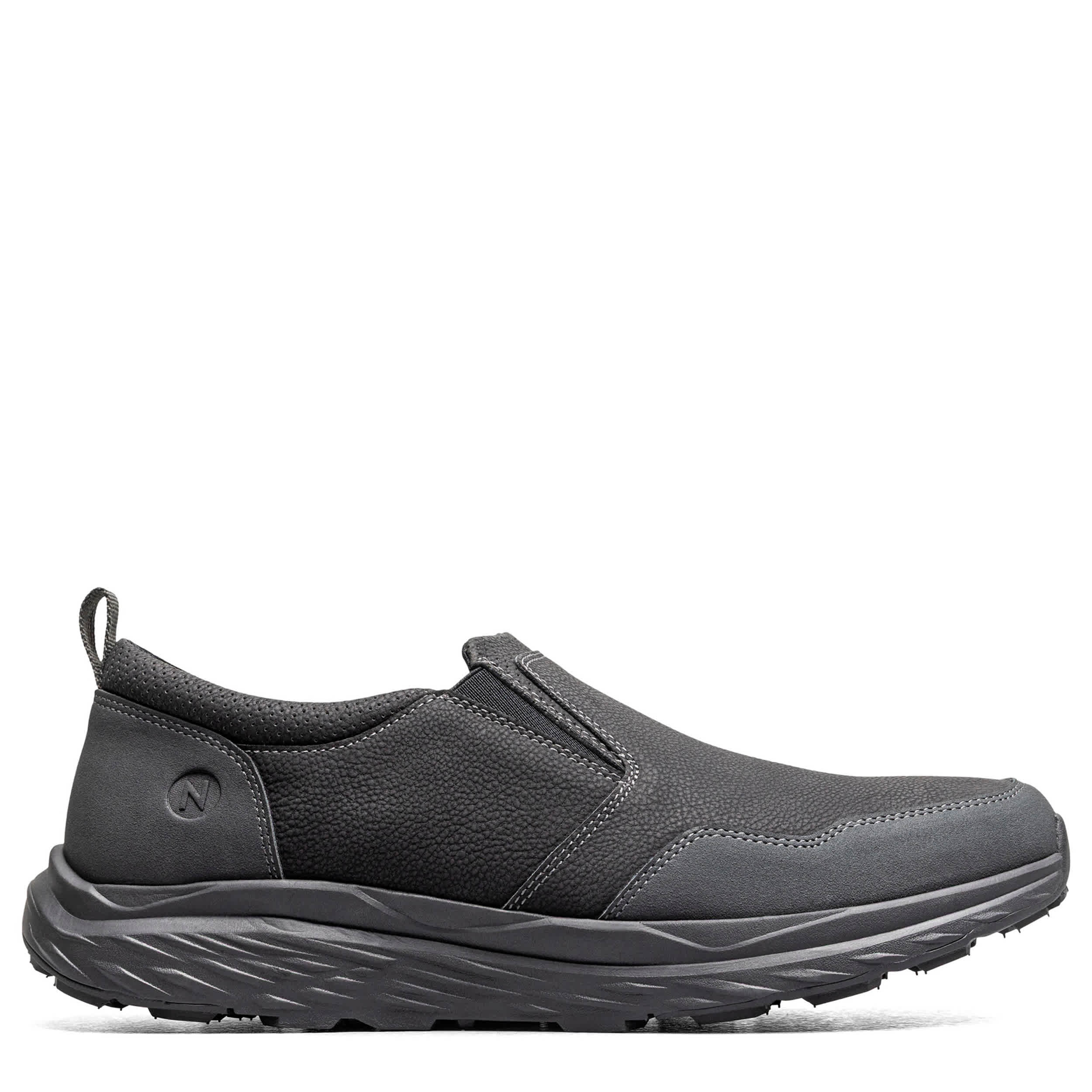 NUNN BUSH-MENS JESTER MOC TOE SLIP ON-BLACK & 