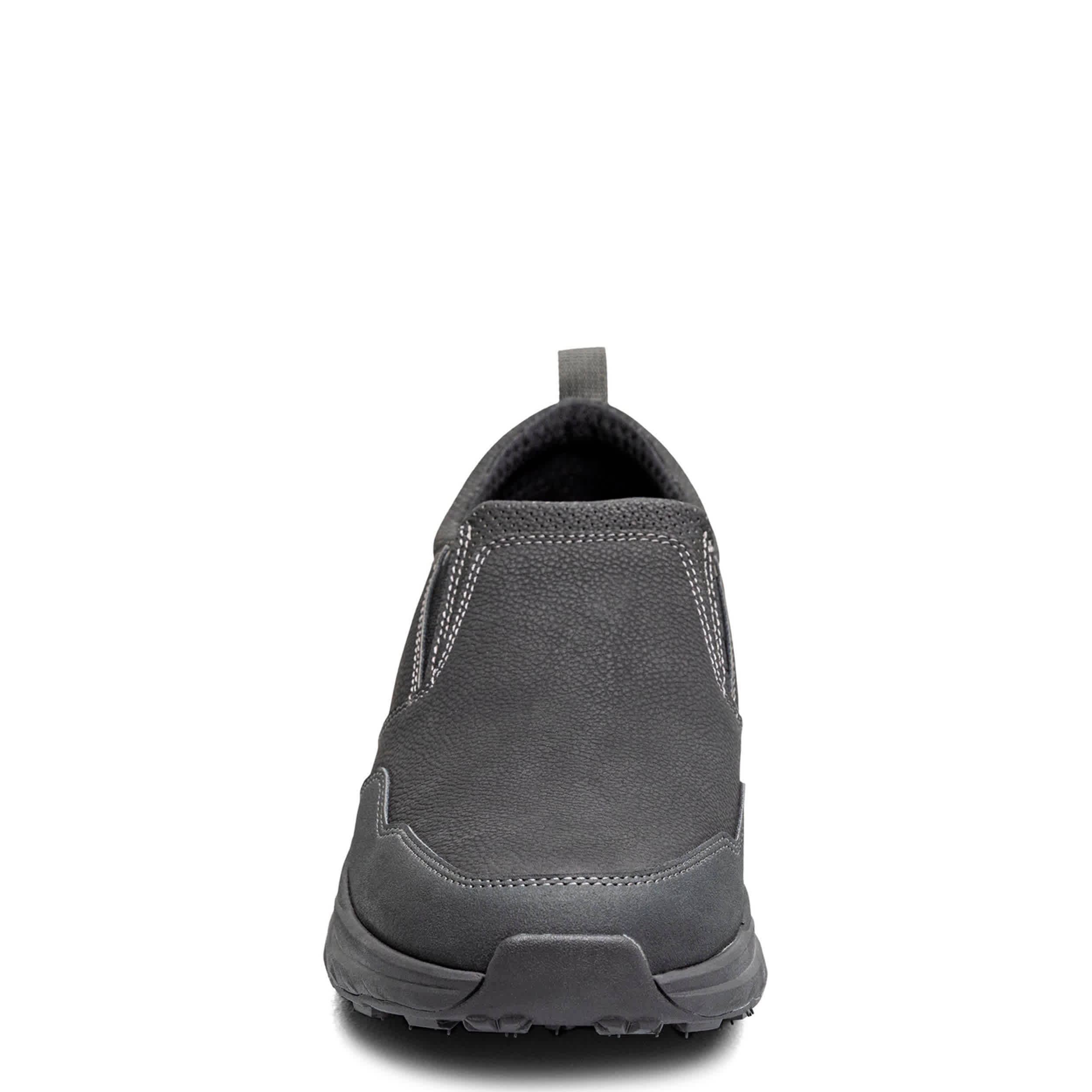 NUNN BUSH-MENS JESTER MOC TOE SLIP ON-BLACK & 