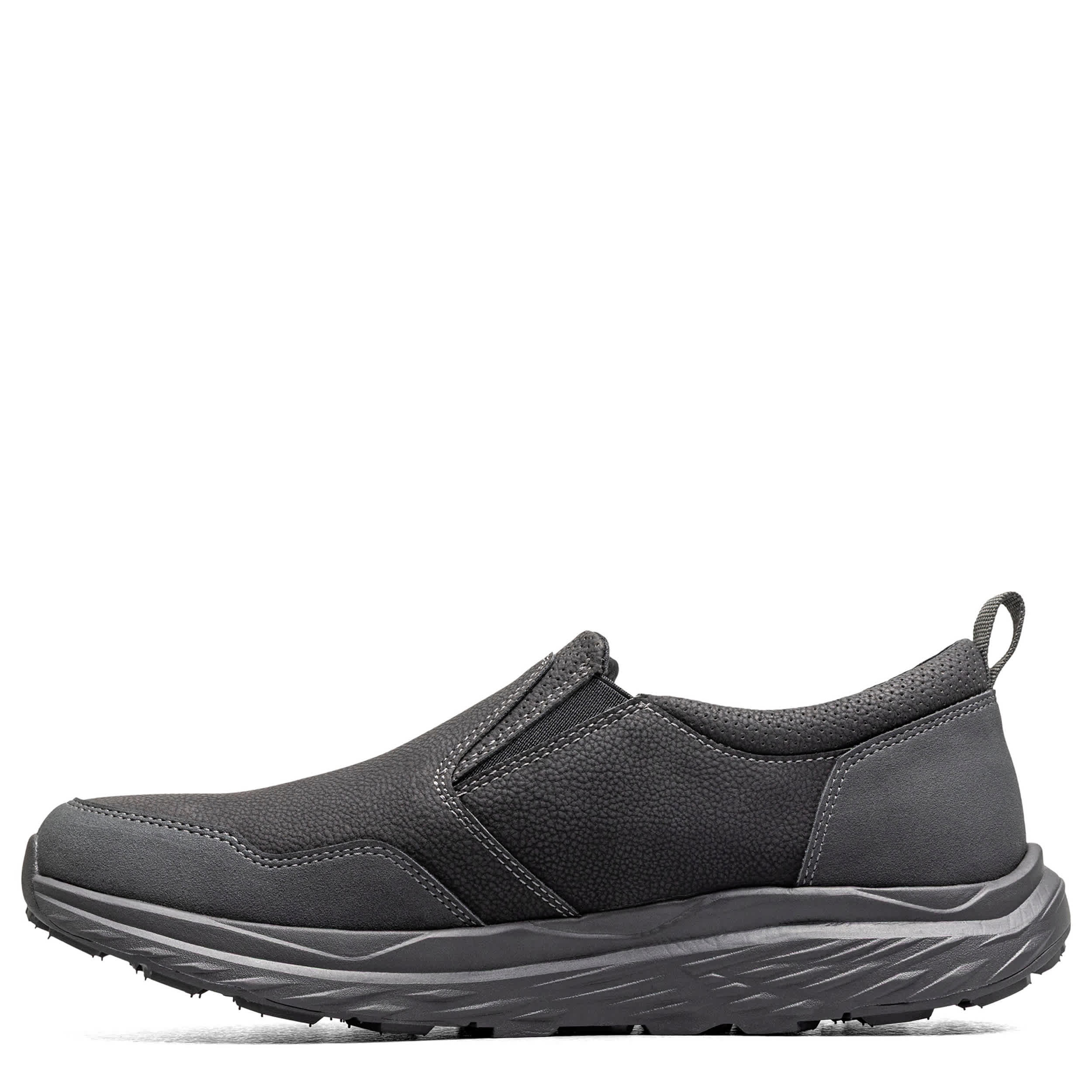NUNN BUSH-MENS JESTER MOC TOE SLIP ON-BLACK & 