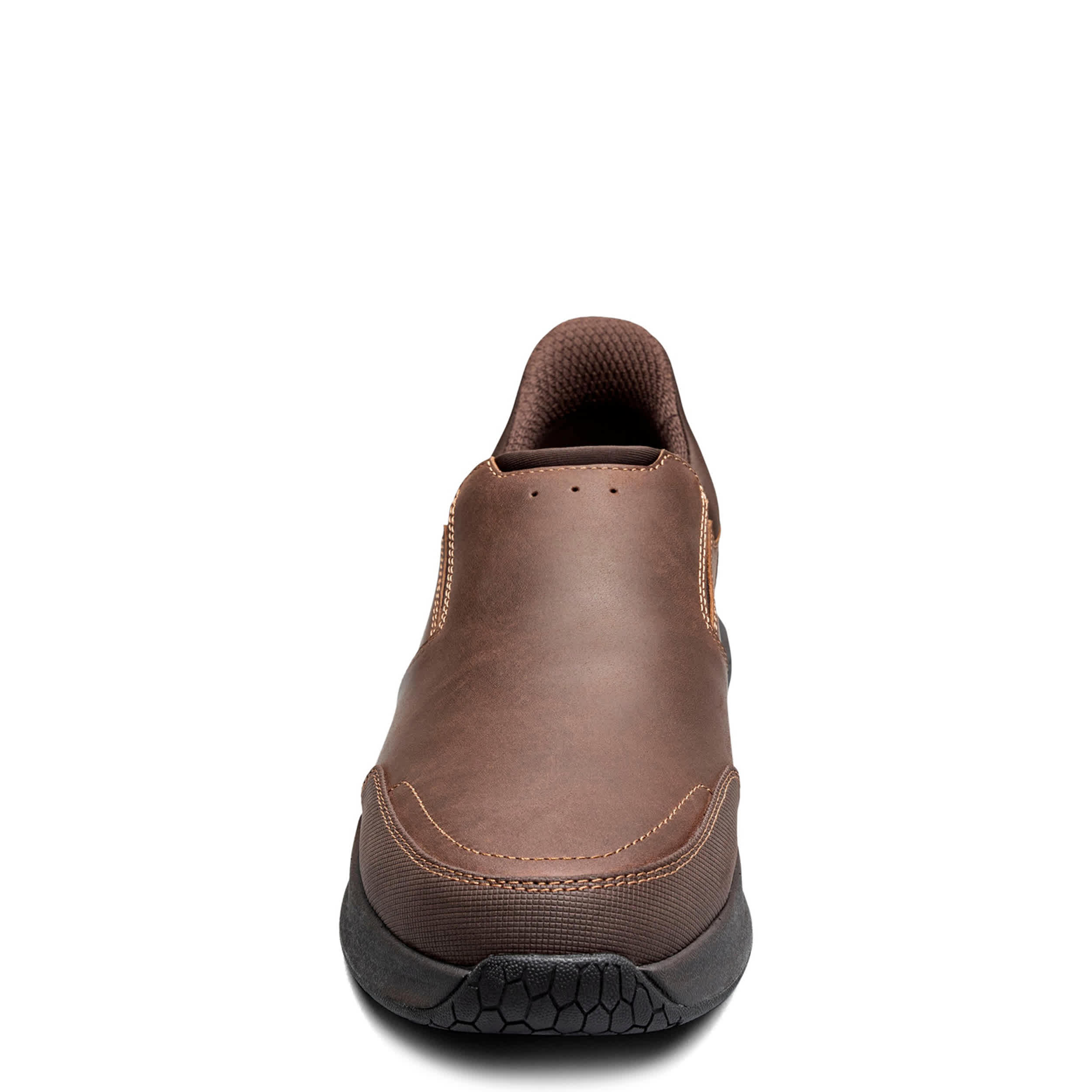 NUNN BUSH-MENS KORE TAZ EZ HANDS FREE MOC TOE SLIP ON-BROWN & 