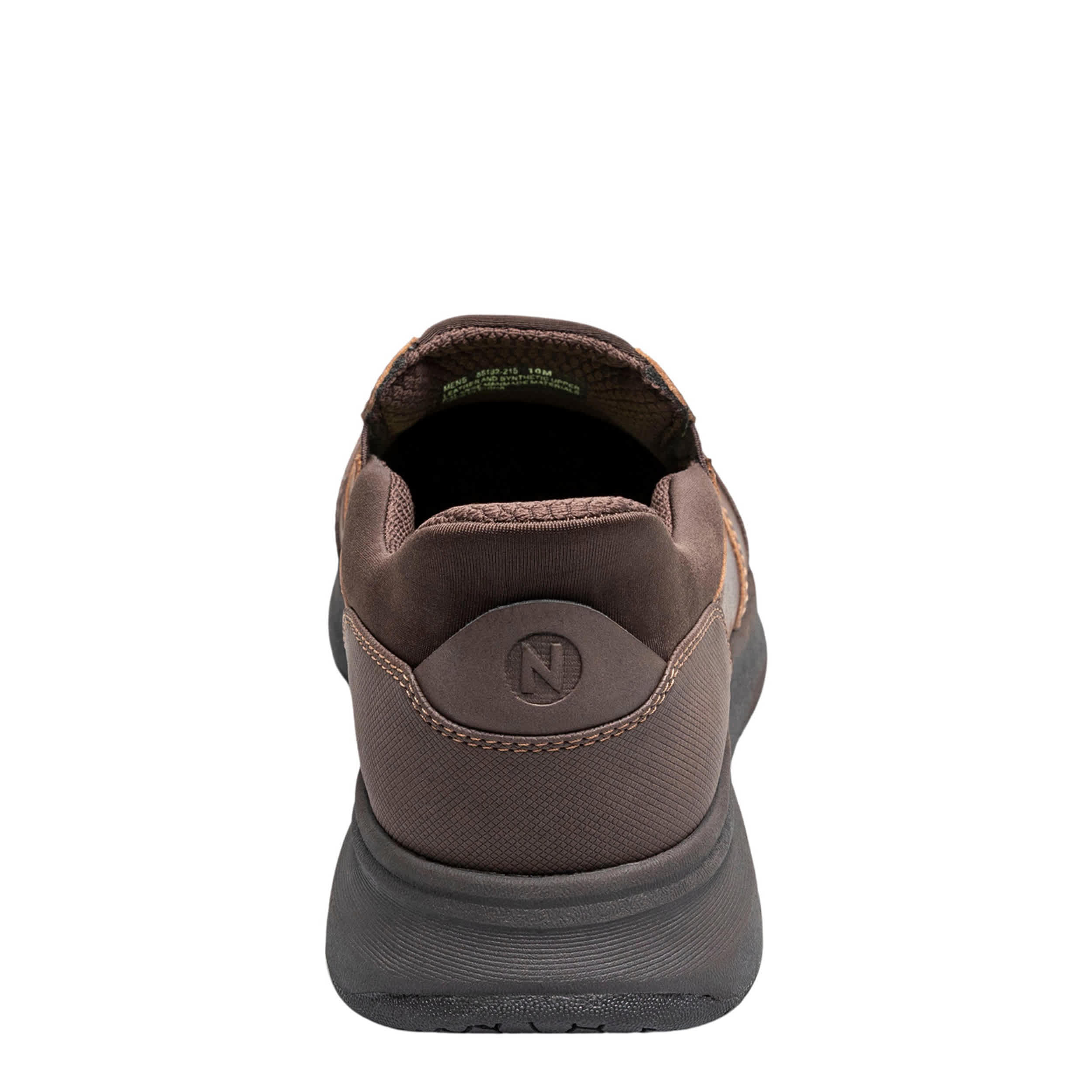 NUNN BUSH-MENS KORE TAZ EZ HANDS FREE MOC TOE SLIP ON-BROWN & 