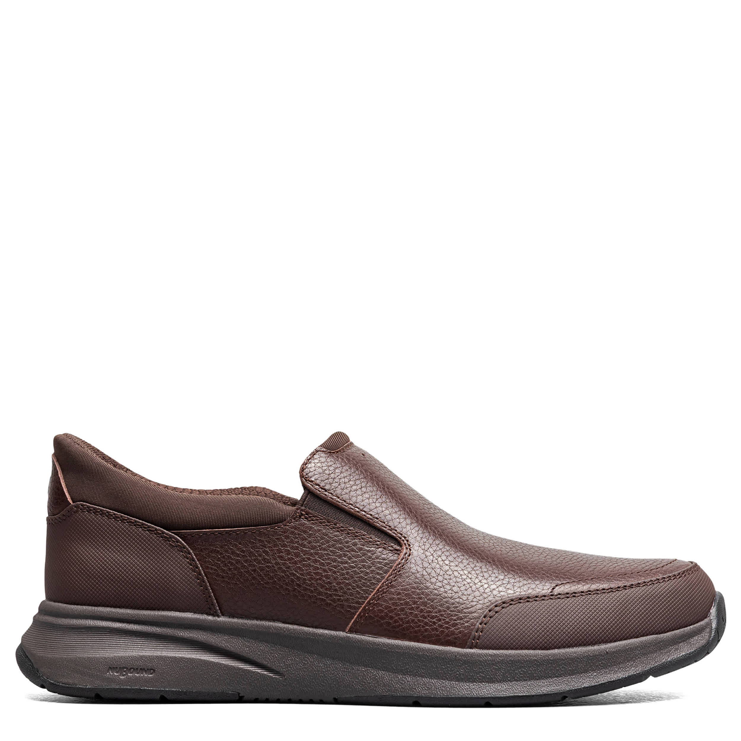 NUNN BUSH-MENS KORE TAZ EZ HANDS FREE MOC TOE SLIP ON-BROWN & BROWN