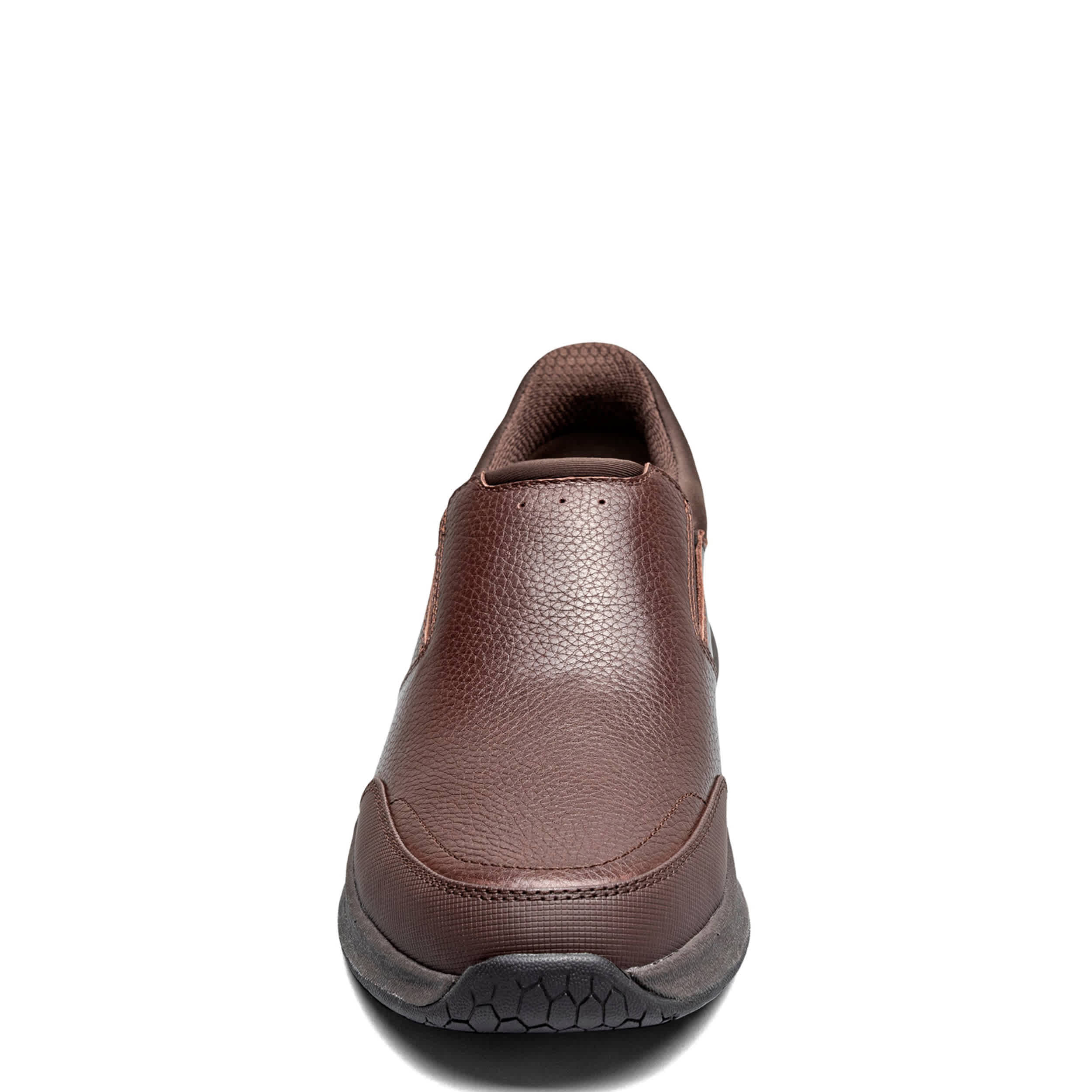 NUNN BUSH-MENS KORE TAZ EZ HANDS FREE MOC TOE SLIP ON-BROWN & BROWN