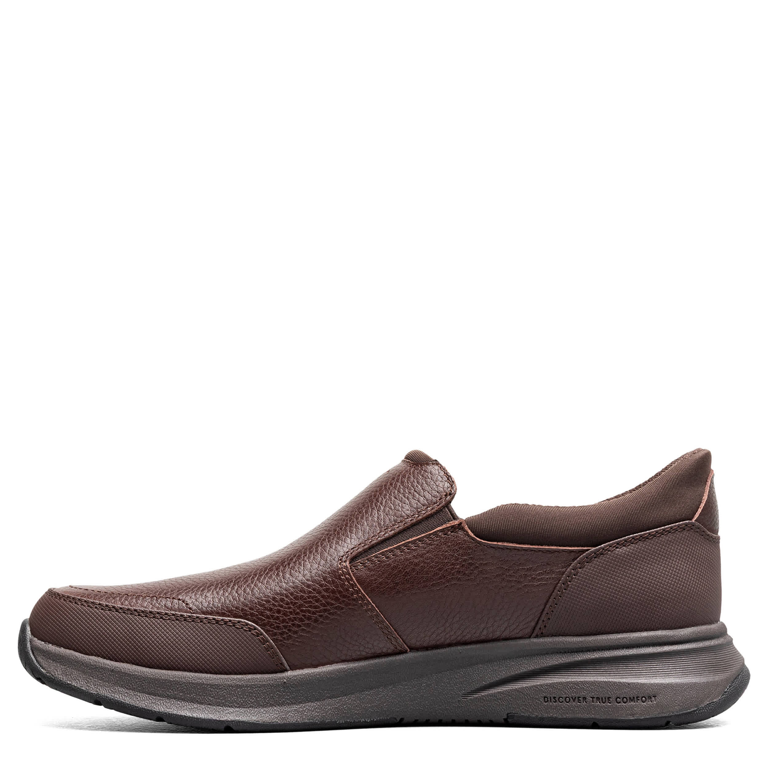 NUNN BUSH-MENS KORE TAZ EZ HANDS FREE MOC TOE SLIP ON-BROWN & BROWN