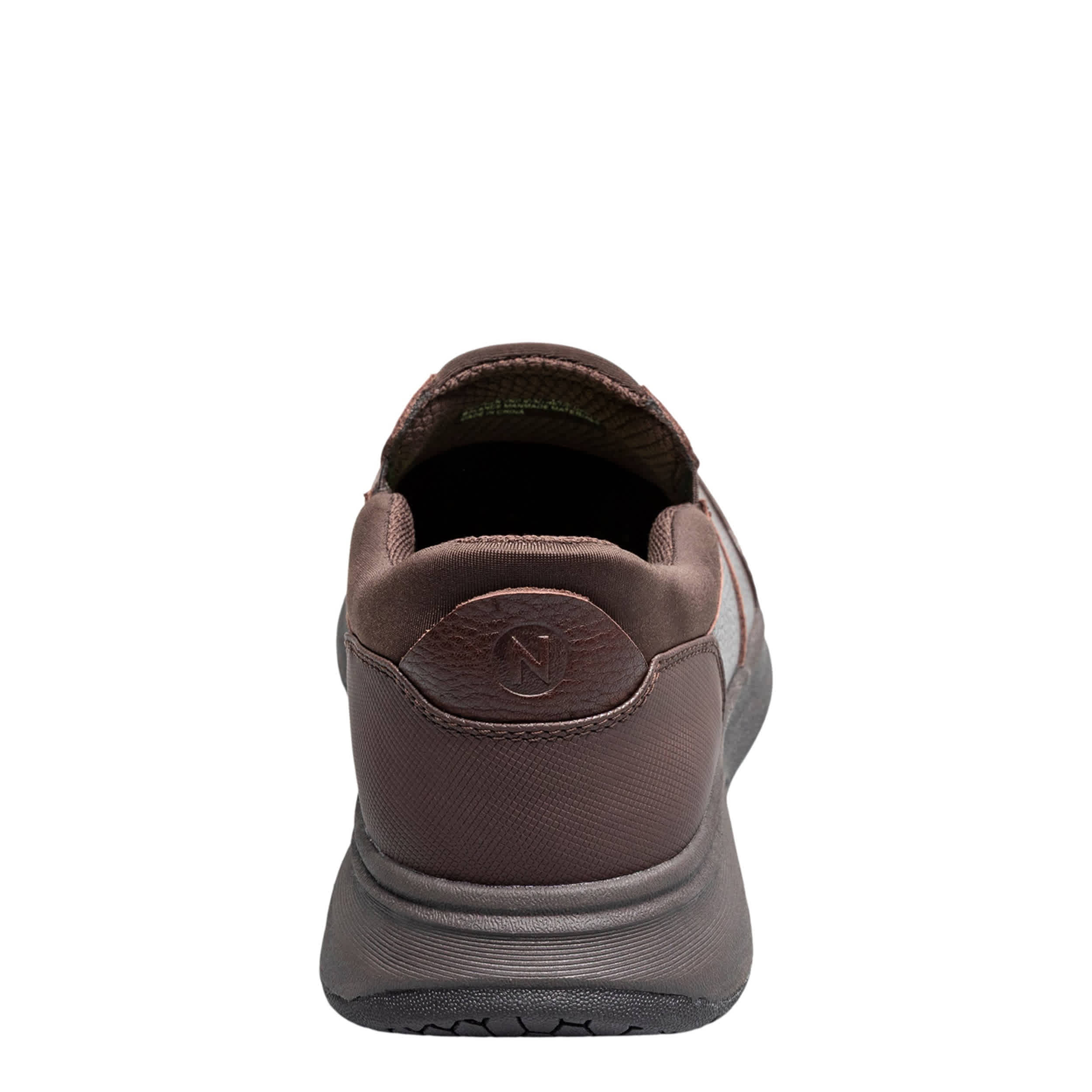 NUNN BUSH-MENS KORE TAZ EZ HANDS FREE MOC TOE SLIP ON-BROWN & BROWN