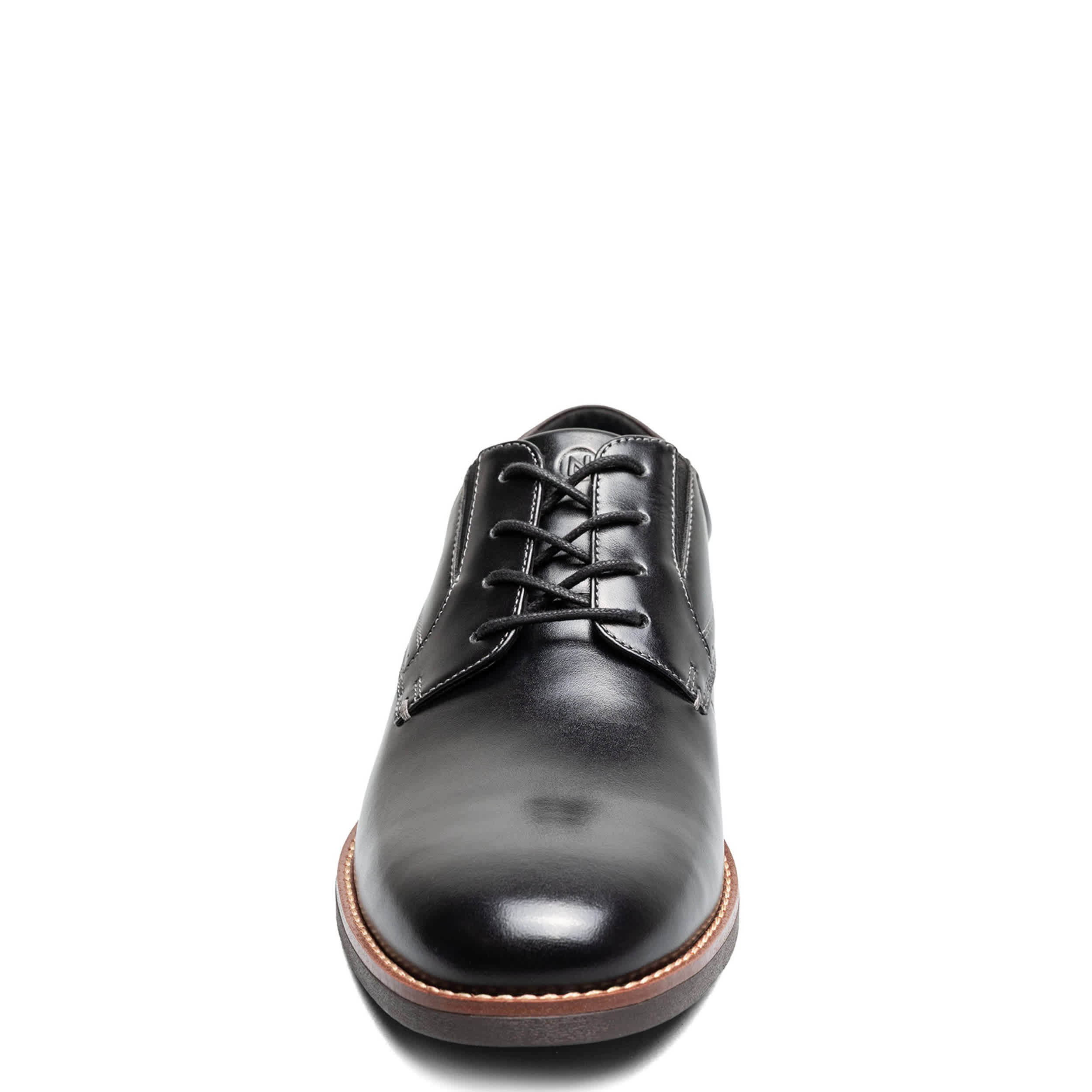 NUNN BUSH-MENS FITZ FLEX PLAIN TOE OXFORD-BLACK & 