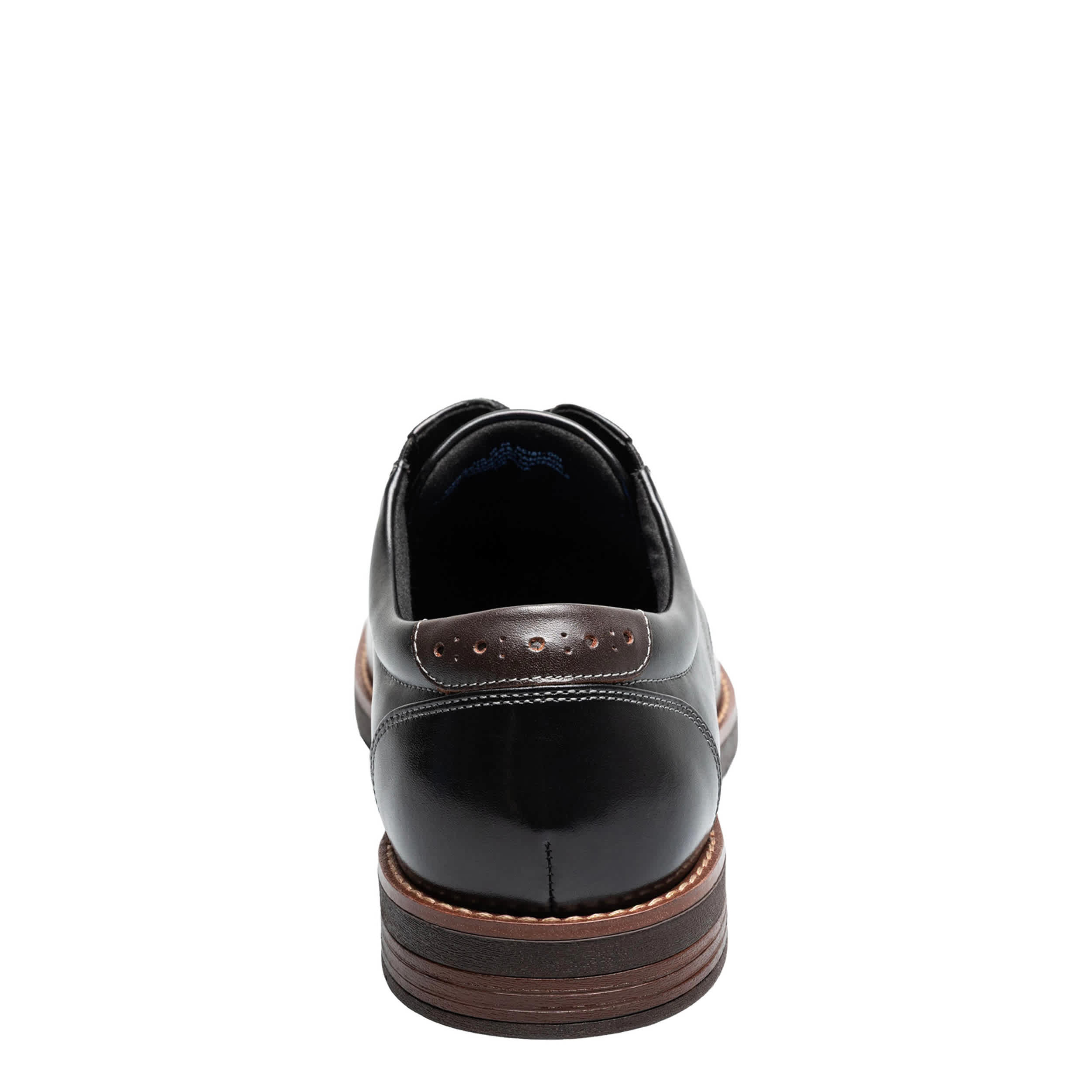 NUNN BUSH-MENS FITZ FLEX PLAIN TOE OXFORD-BLACK & 