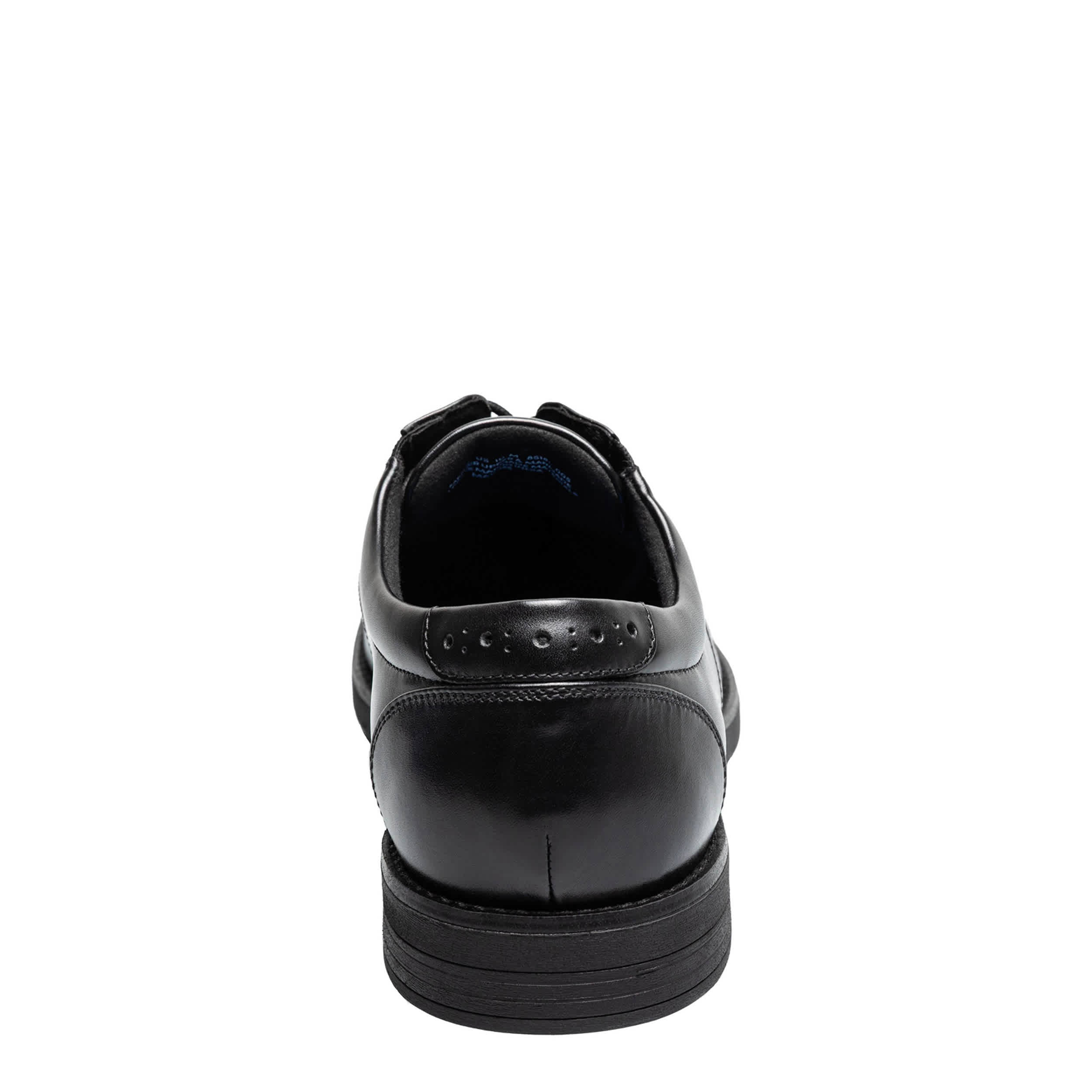 NUNN BUSH-MENS FITZ FLEX PLAIN TOE OXFORD-BLACK & BLACK