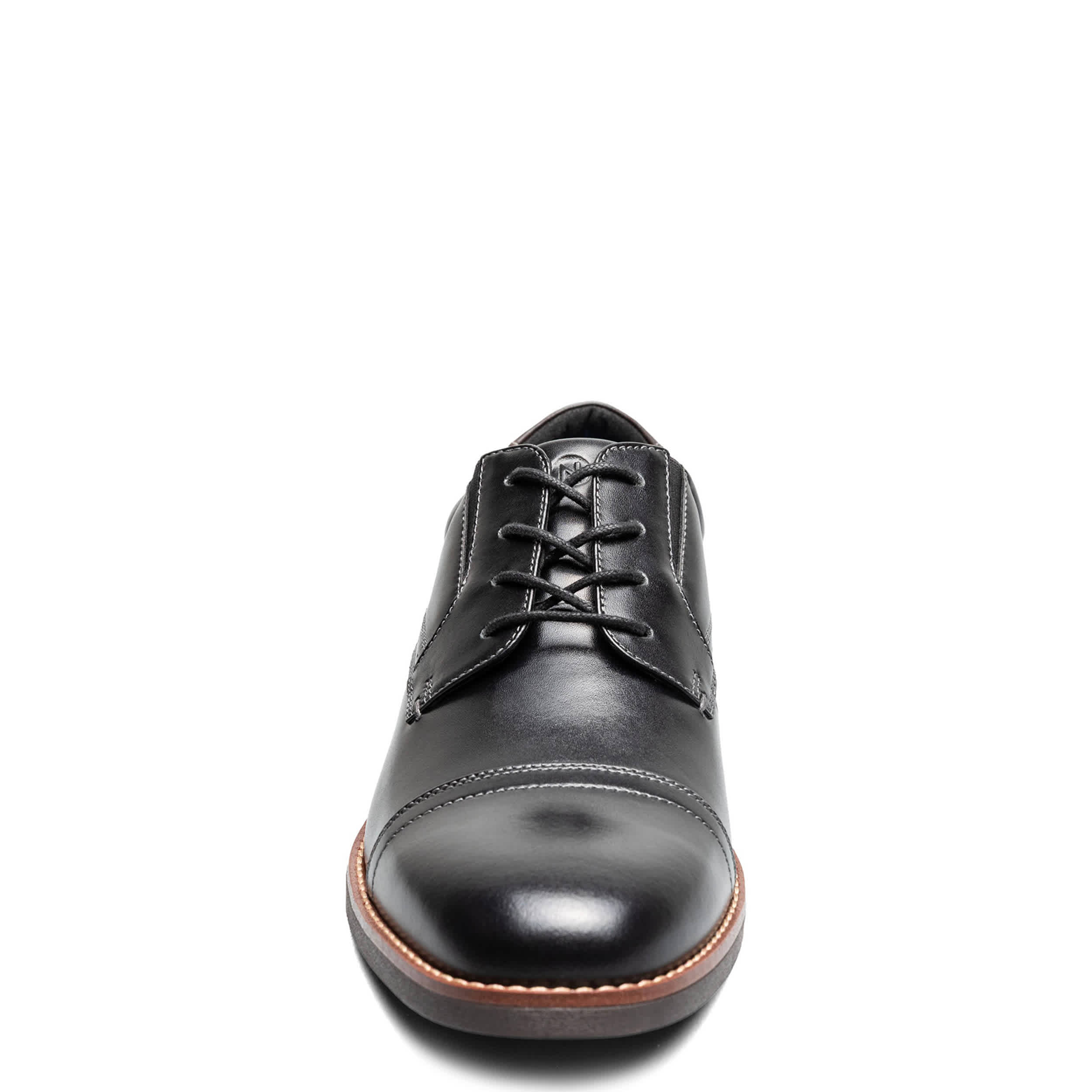 NUNN BUSH-MENS FITZ FLEX PLAIN TOE OXFORD-BLACK & 