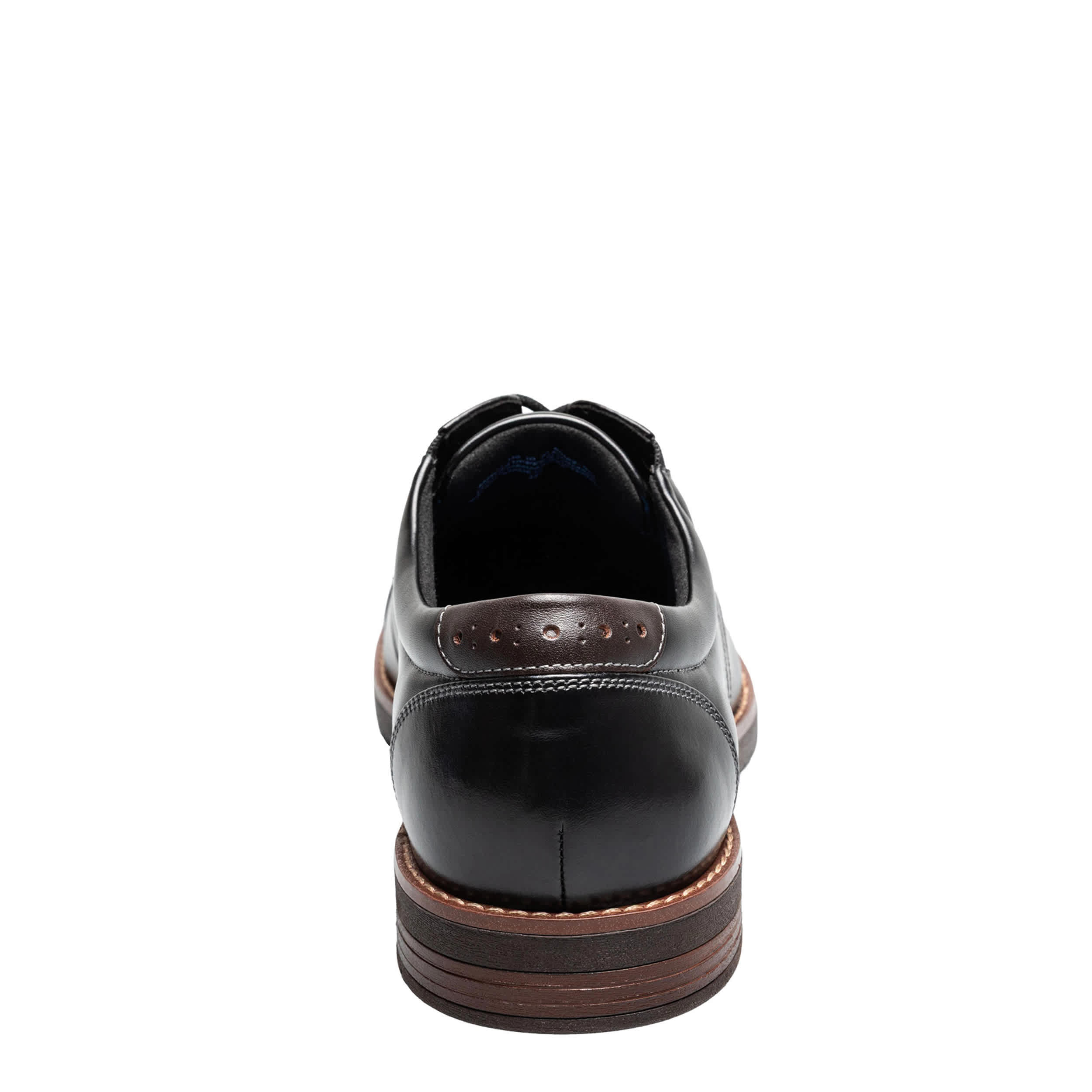 NUNN BUSH-MENS FITZ FLEX PLAIN TOE OXFORD-BLACK & 