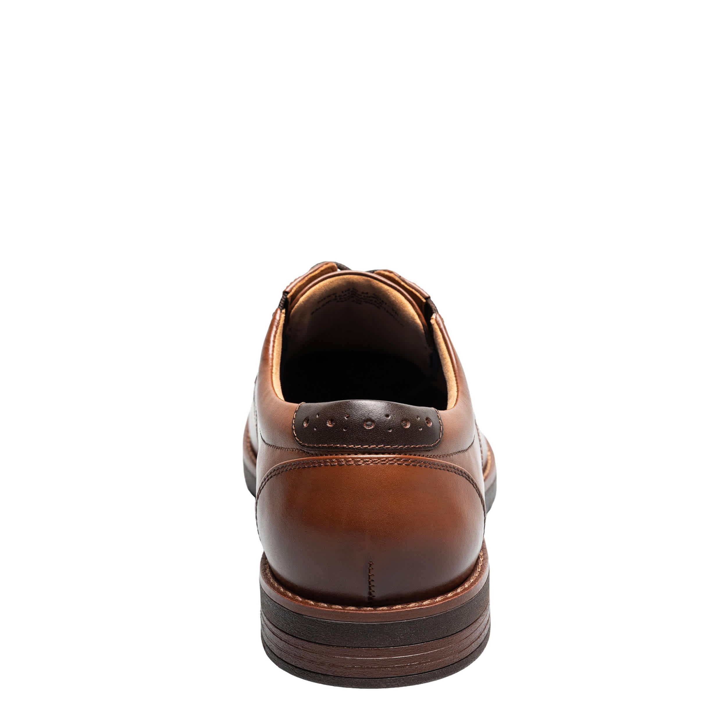 NUNN BUSH-MENS FITZ FLEX PLAIN TOE OXFORD-COGNAC & 