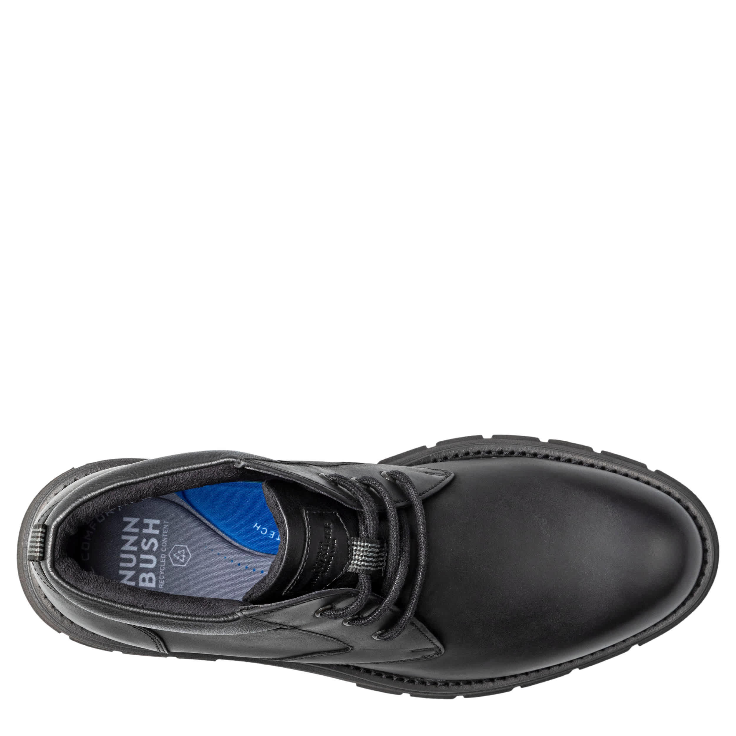 NUNN BUSH-MENS BRIGGS PLAIN TOE CHUKKA BOOT-BLACK & 