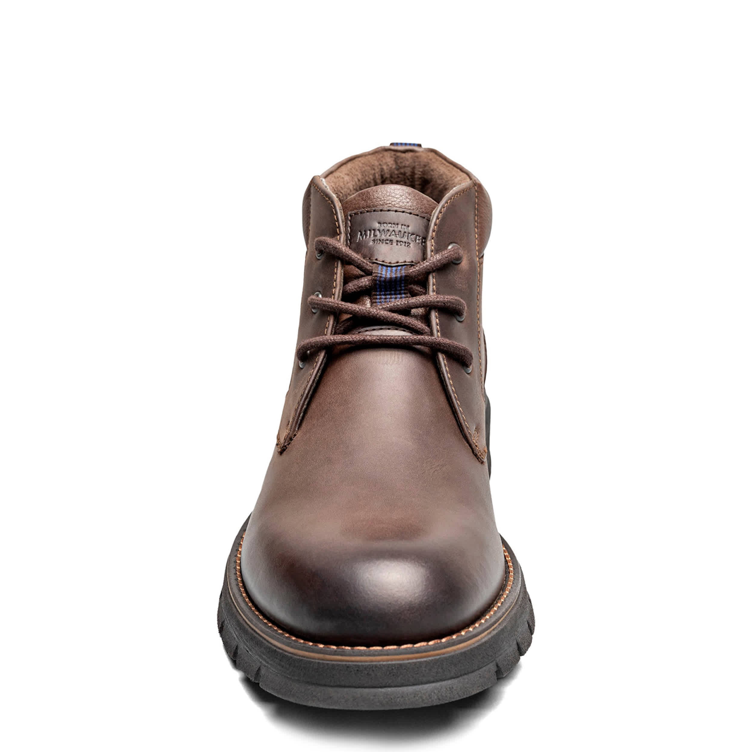 NUNN BUSH-MENS BRIGGS PLAIN TOE CHUKKA BOOT-BROWN & 
