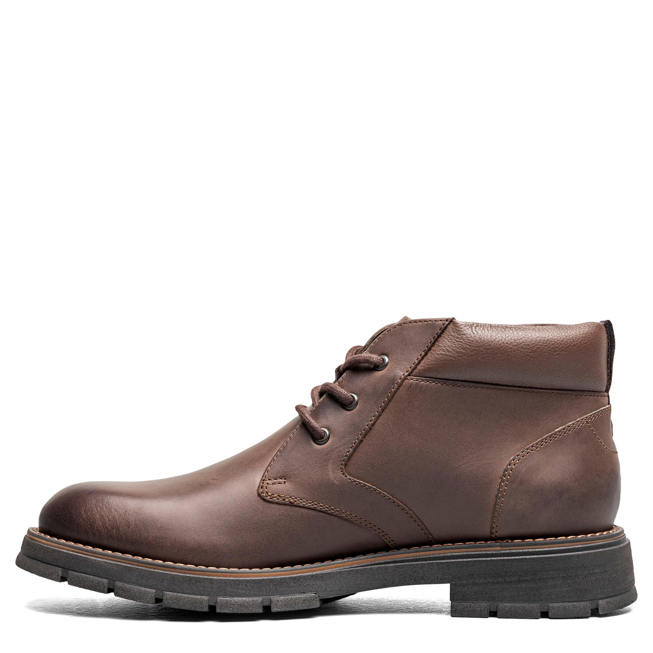 NUNN BUSH-MENS BRIGGS PLAIN TOE CHUKKA BOOT-BROWN & 