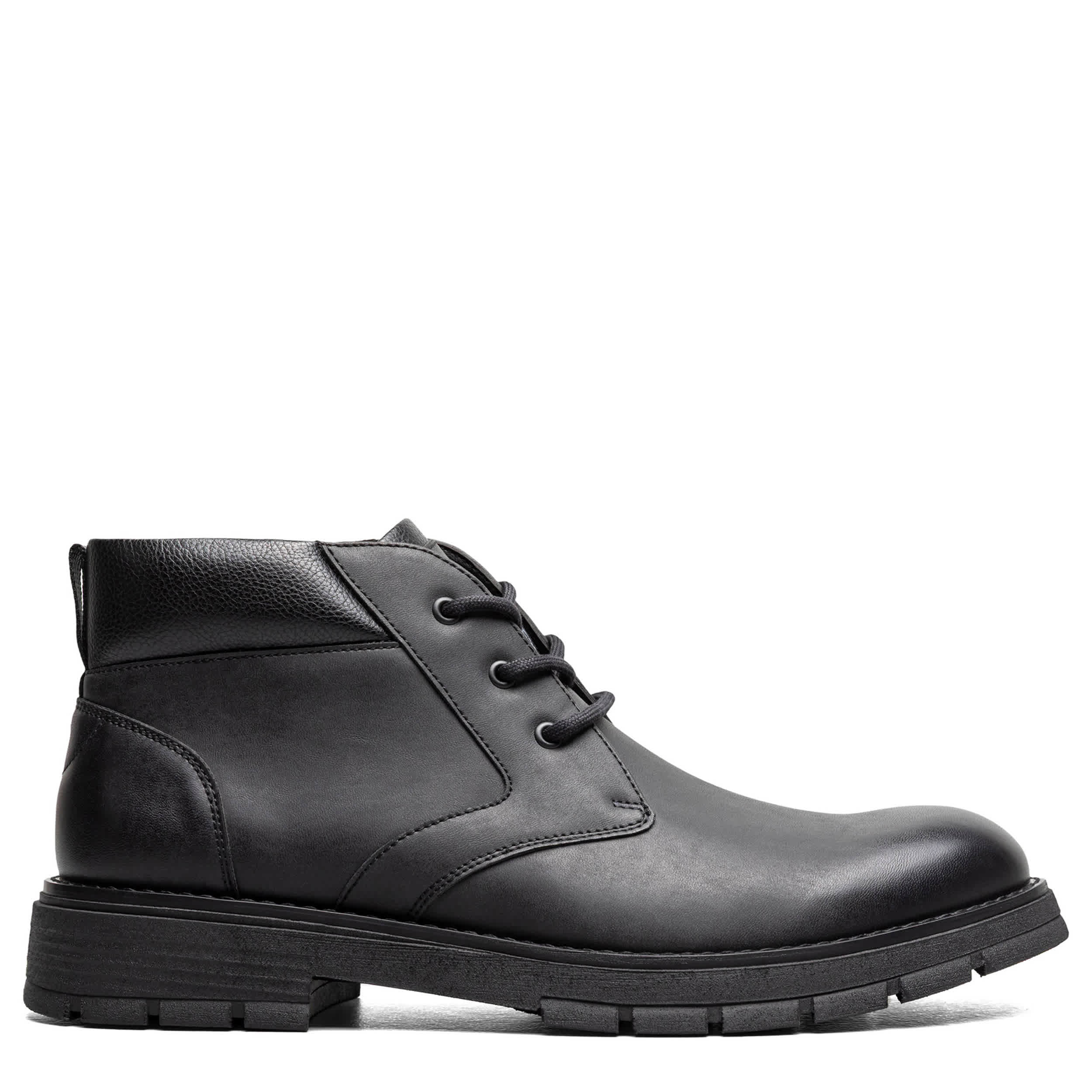 NUNN BUSH-MENS BRADY PLAIN TOE LACE-UP BOOT-BLACK & 