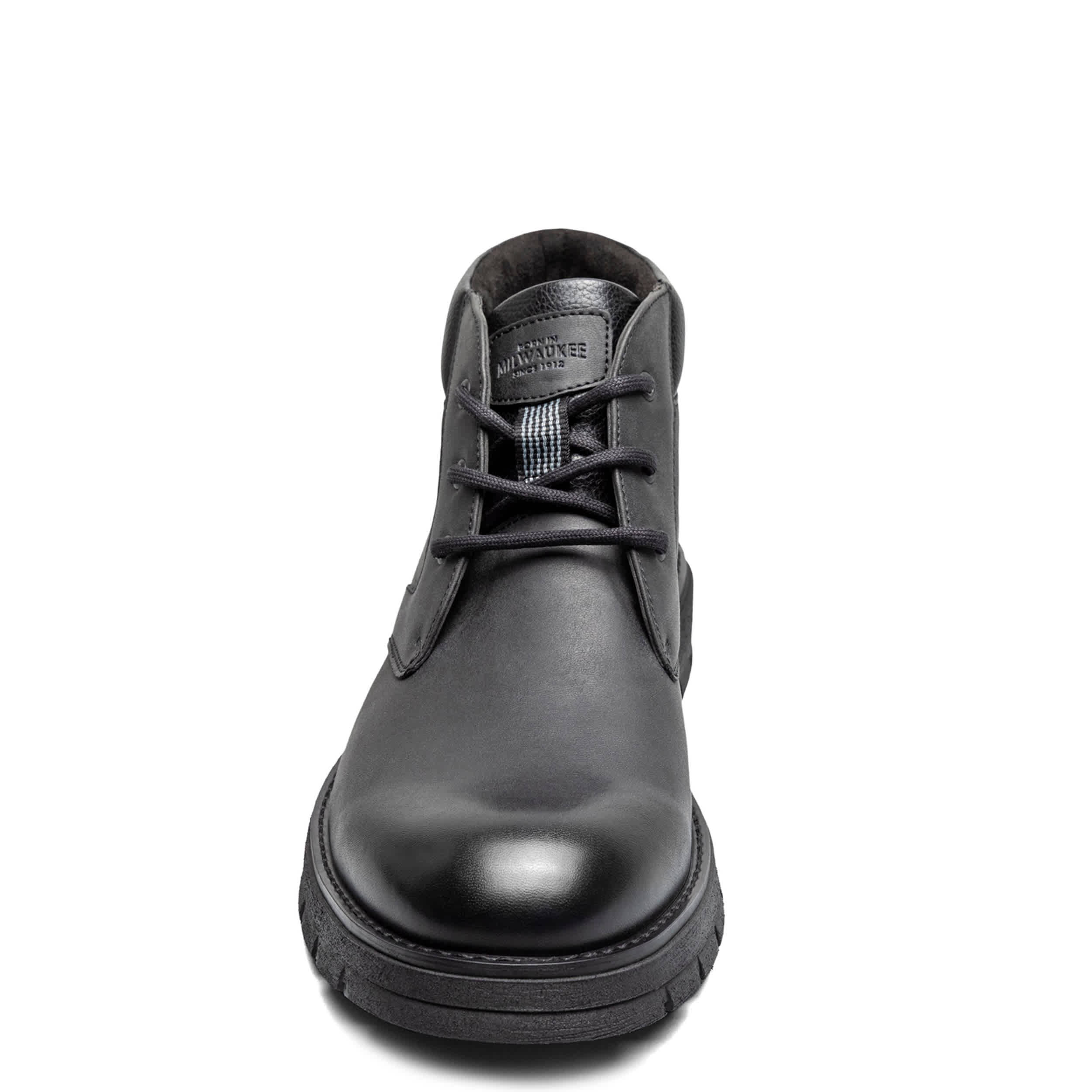 NUNN BUSH-MENS BRADY PLAIN TOE LACE-UP BOOT-BLACK & 