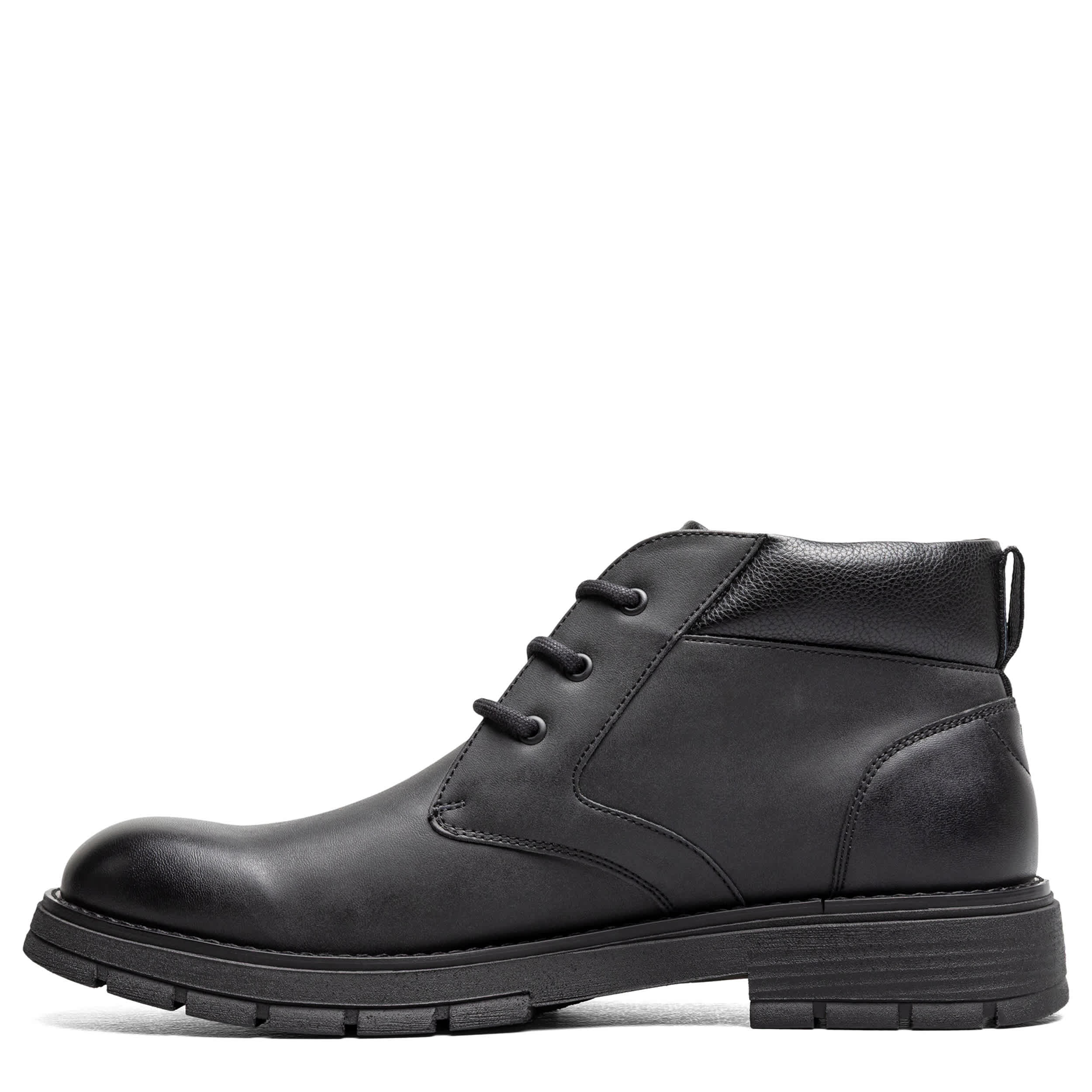 NUNN BUSH-MENS BRADY PLAIN TOE LACE-UP BOOT-BLACK & 