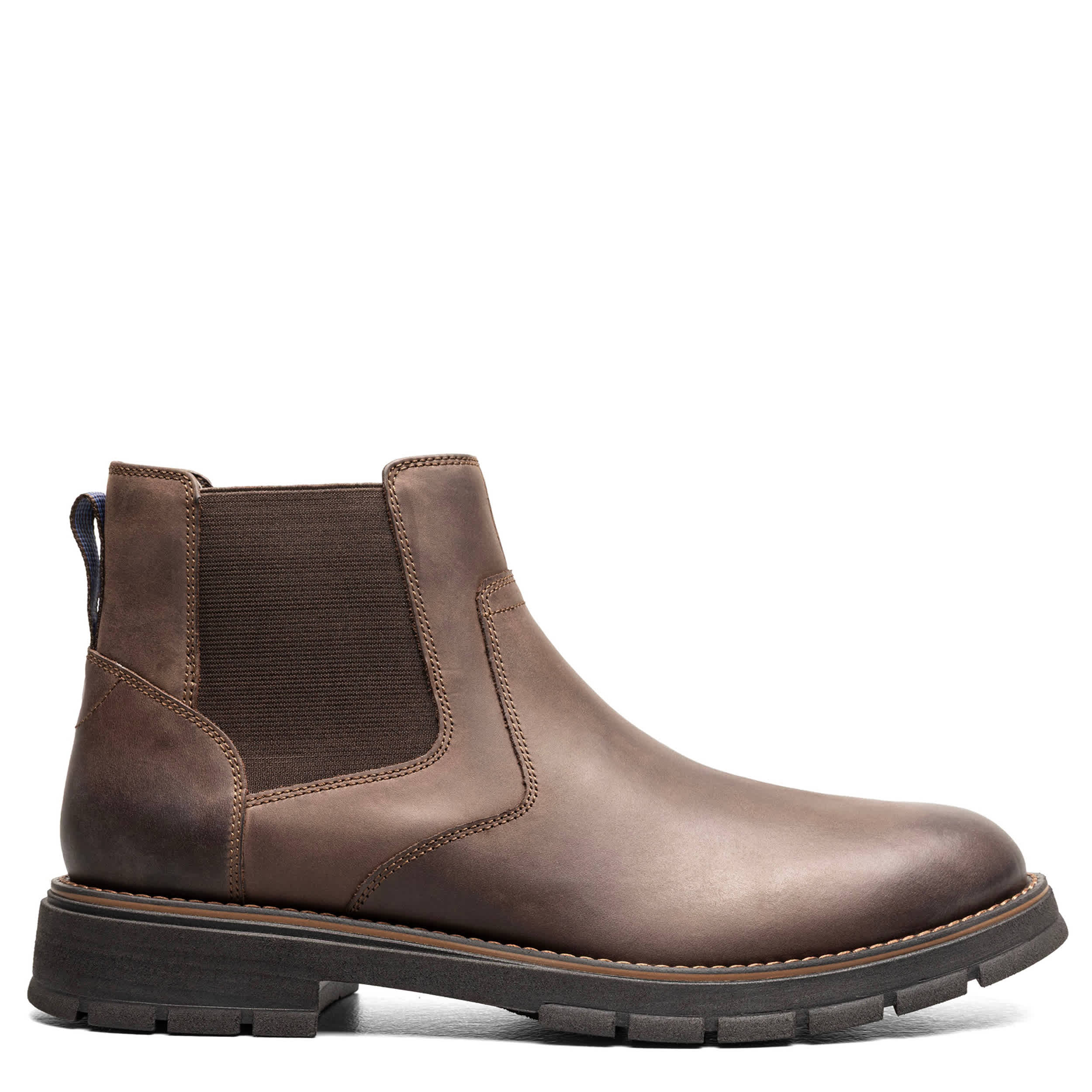 NUNN BUSH-MENS BRIGGS PLAIN TOE CHELSEA BOOT-BROWN & 