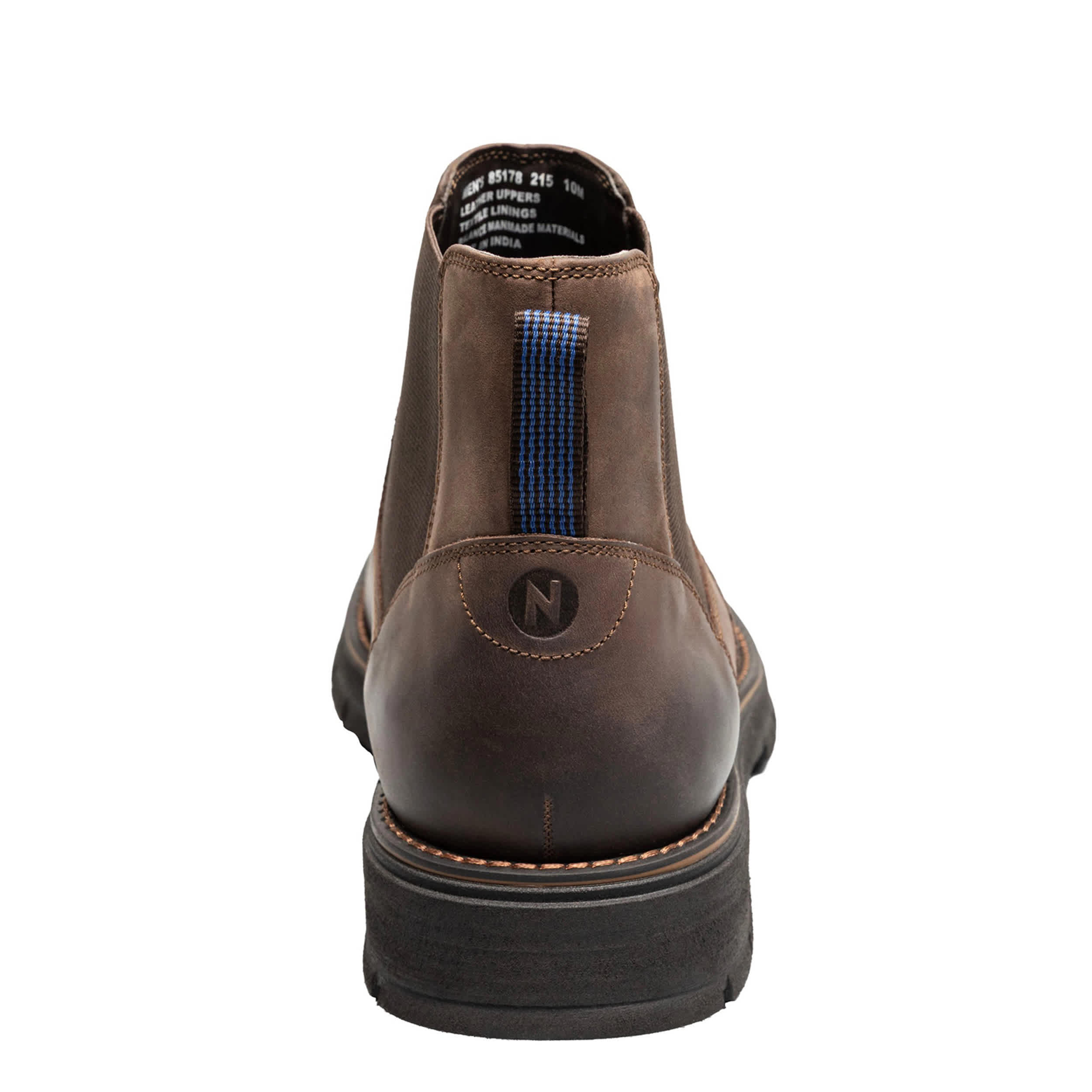 NUNN BUSH-MENS BRIGGS PLAIN TOE CHELSEA BOOT-BROWN & 