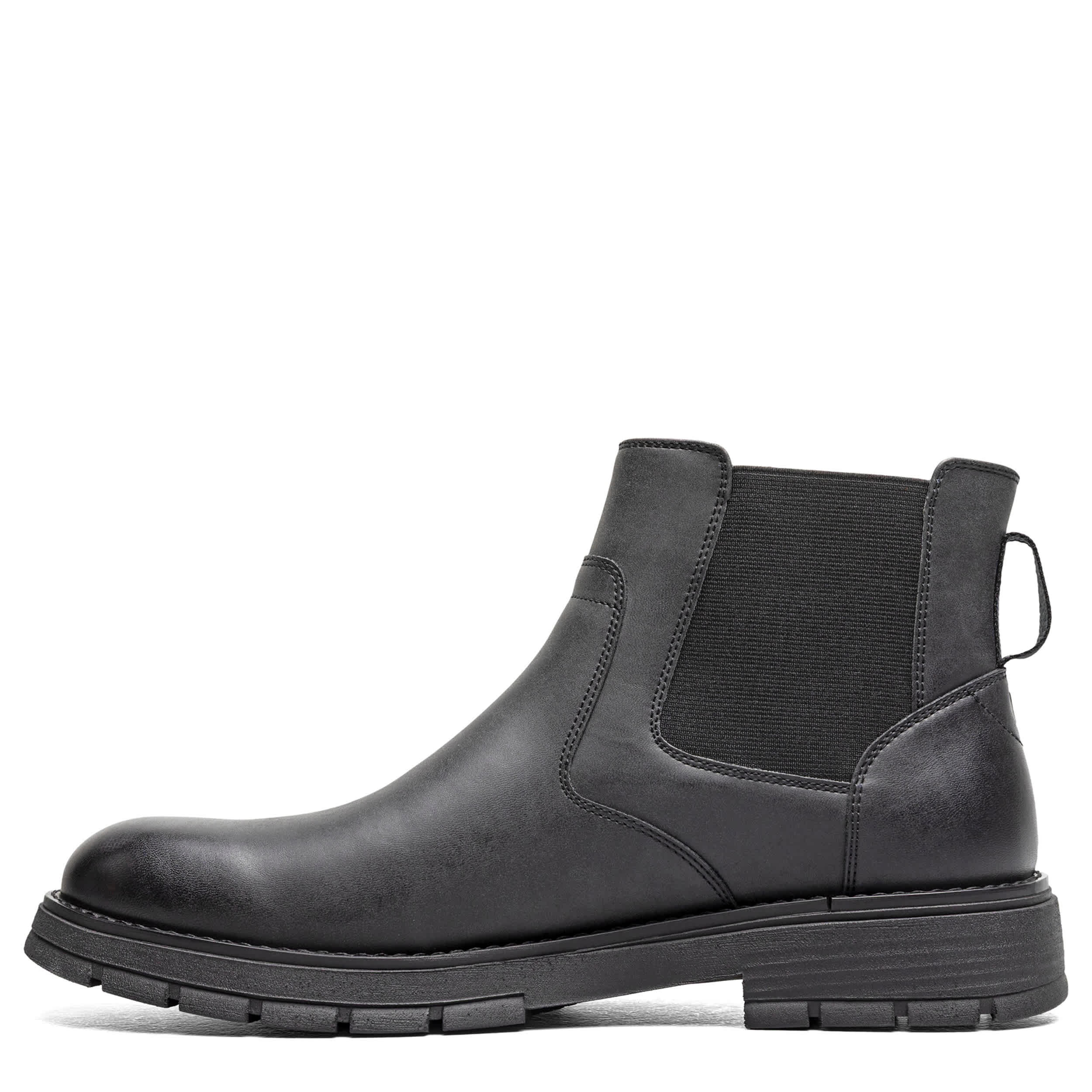 NUNN BUSH-MENS BRADY PLAIN TOE CHELSEA BOOT-BLACK & 