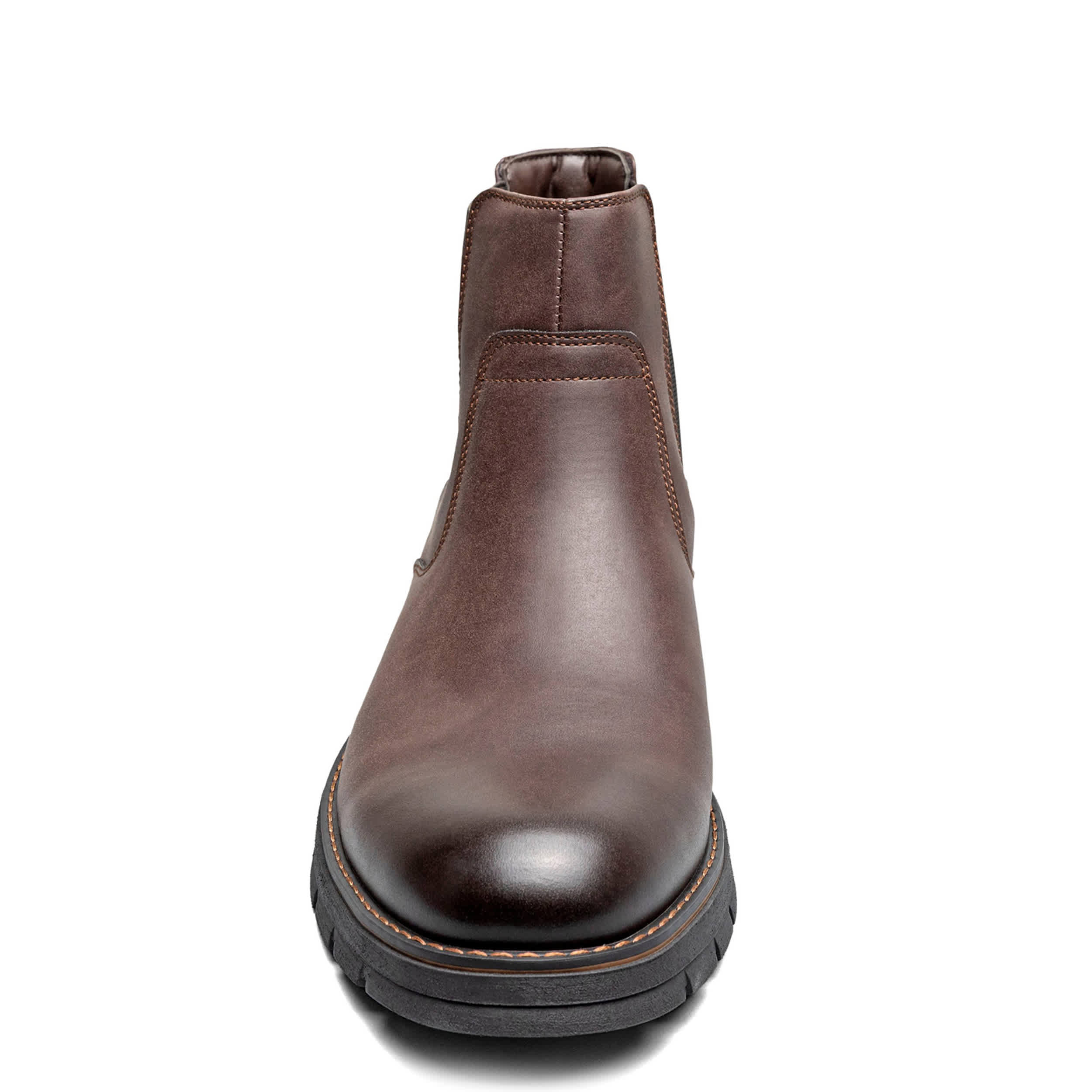 NUNN BUSH-MENS BRADY PLAIN TOE CHELSEA BOOT-BROWN & 
