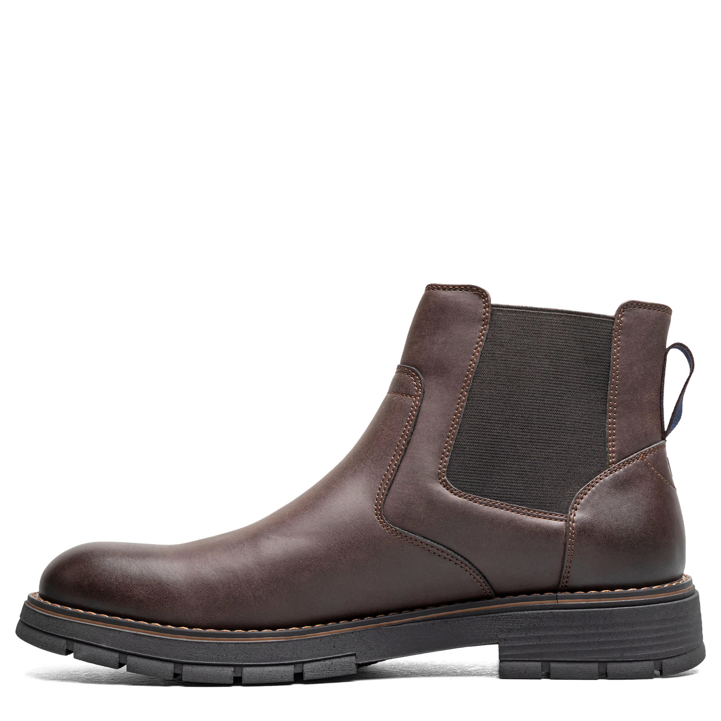 NUNN BUSH-MENS BRADY PLAIN TOE CHELSEA BOOT-BROWN & 
