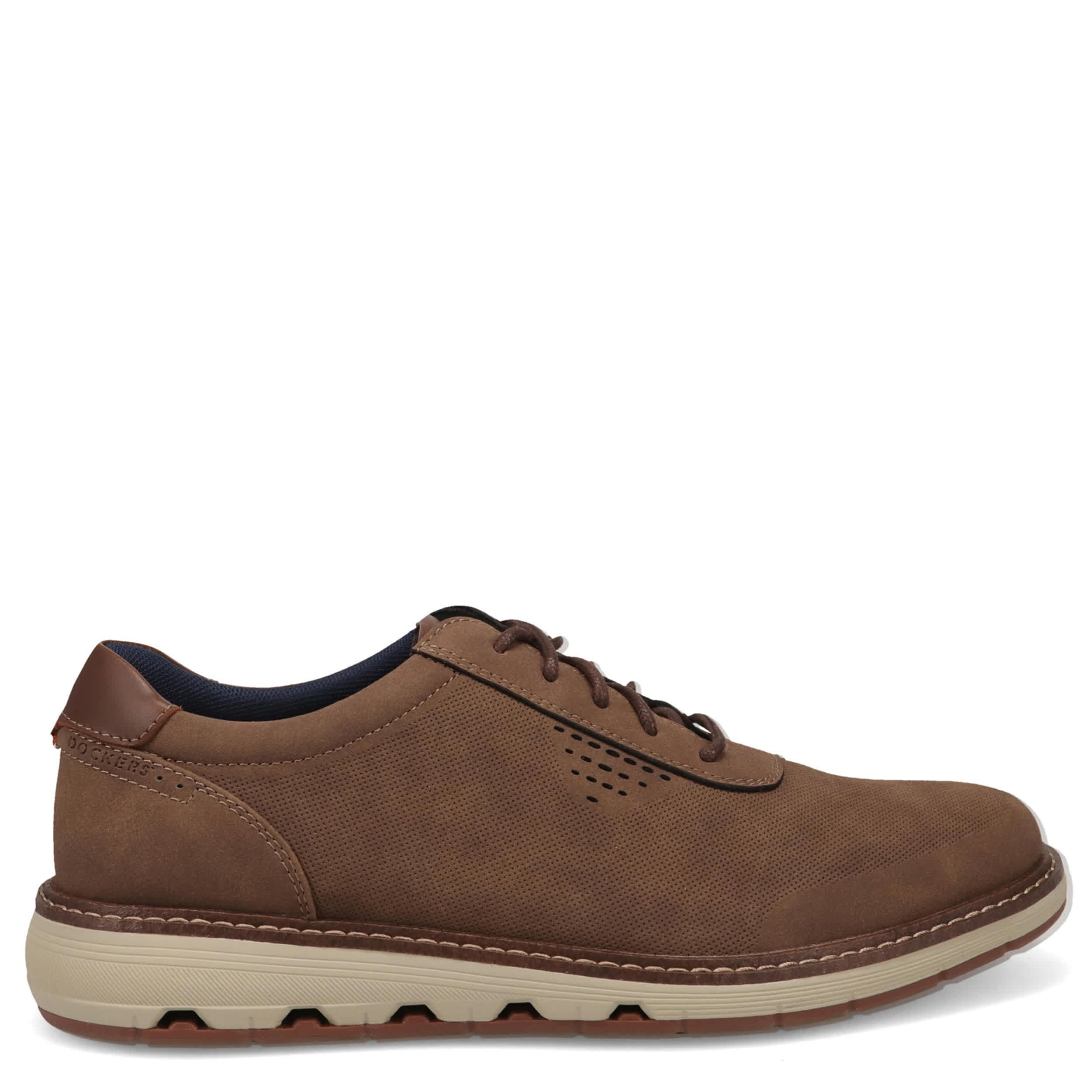 DOCKERS-MENS MARLON NUBUCK OXFORD-DARK BROWN & 