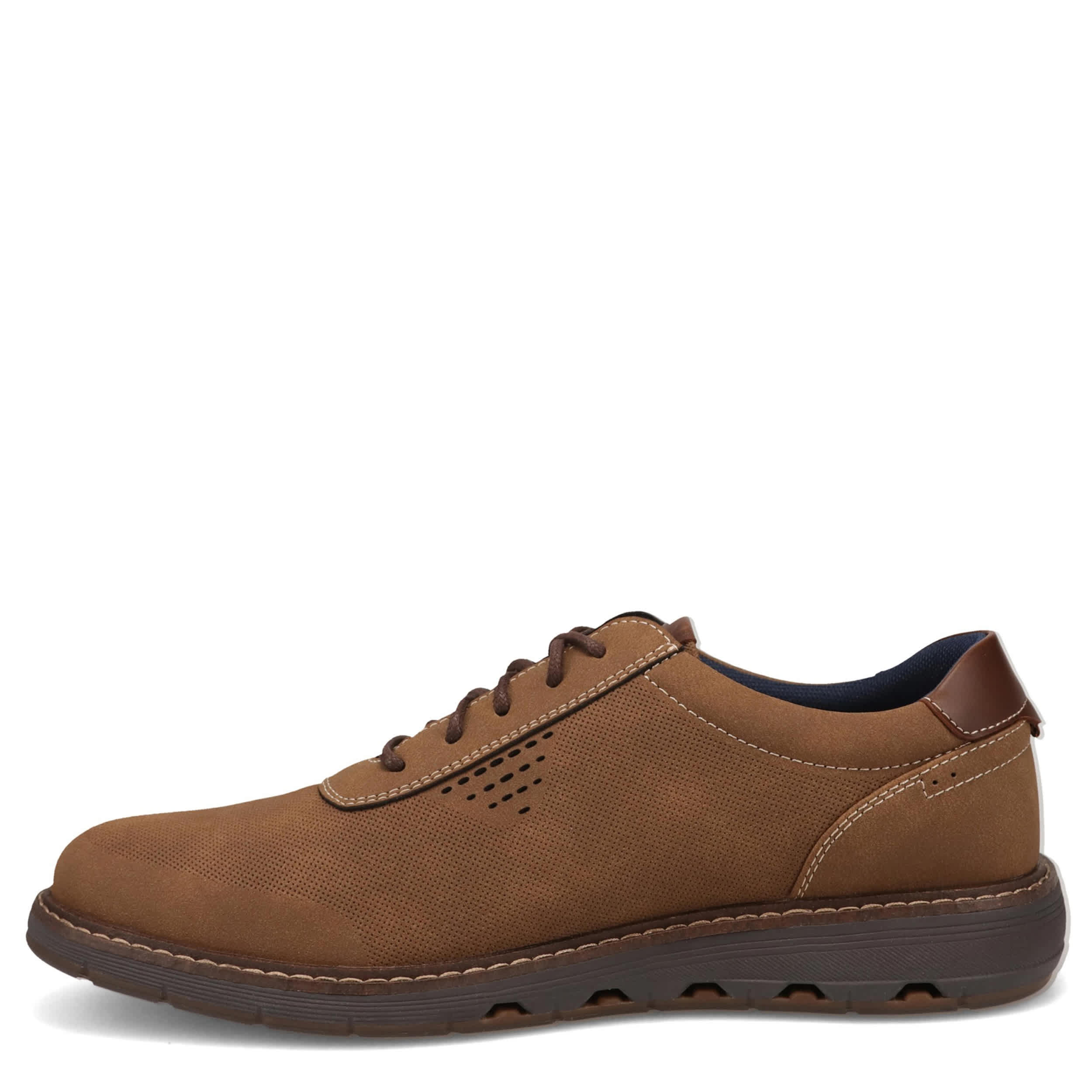 DOCKERS-MENS MARLON NUBUCK OXFORD-DARK TAN & 