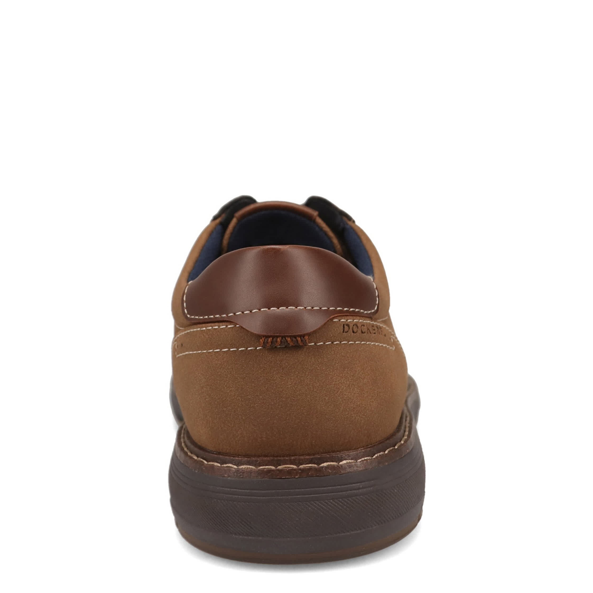DOCKERS-MENS MARLON NUBUCK OXFORD-DARK TAN & 