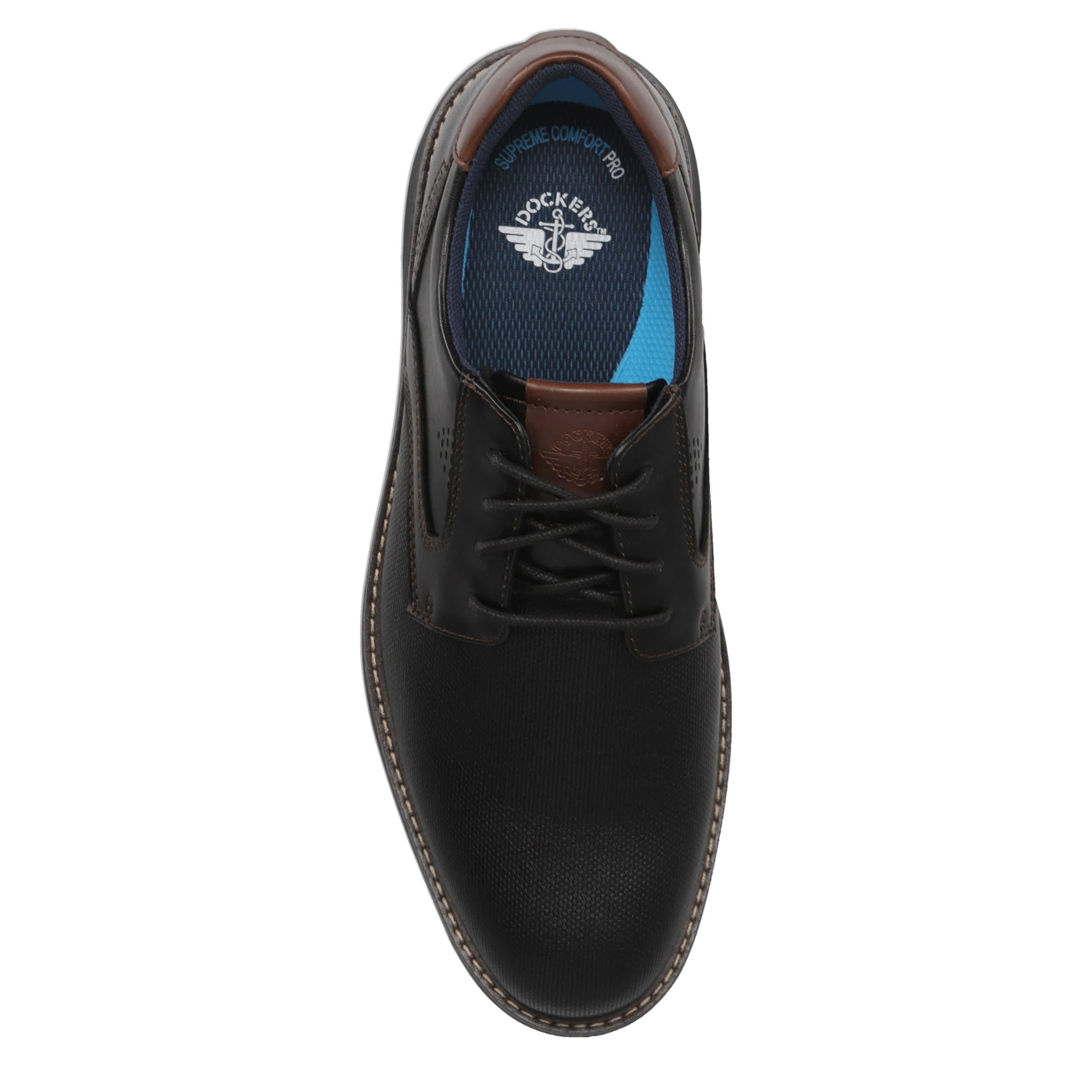 DOCKERS-MENS MURDOCH NUBUCK OXFORD-BLACK & 