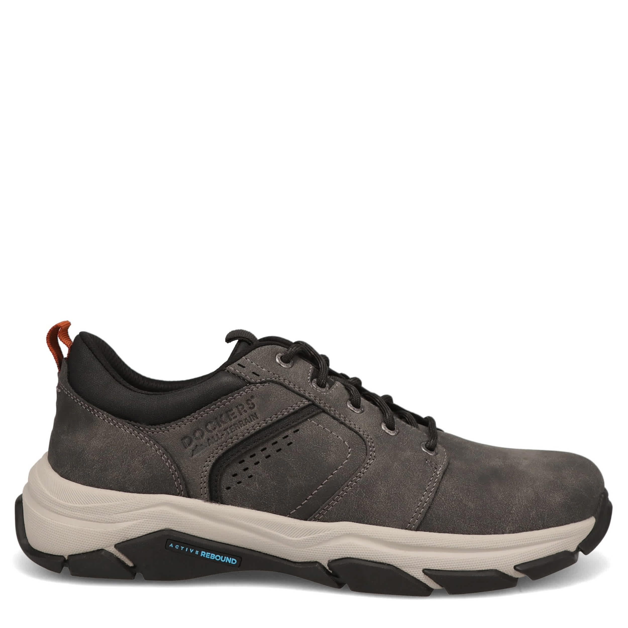 DOCKERS-MENS ROCKWELL DISTRESSED CASUAL SNEAKER-DARK GREY & 