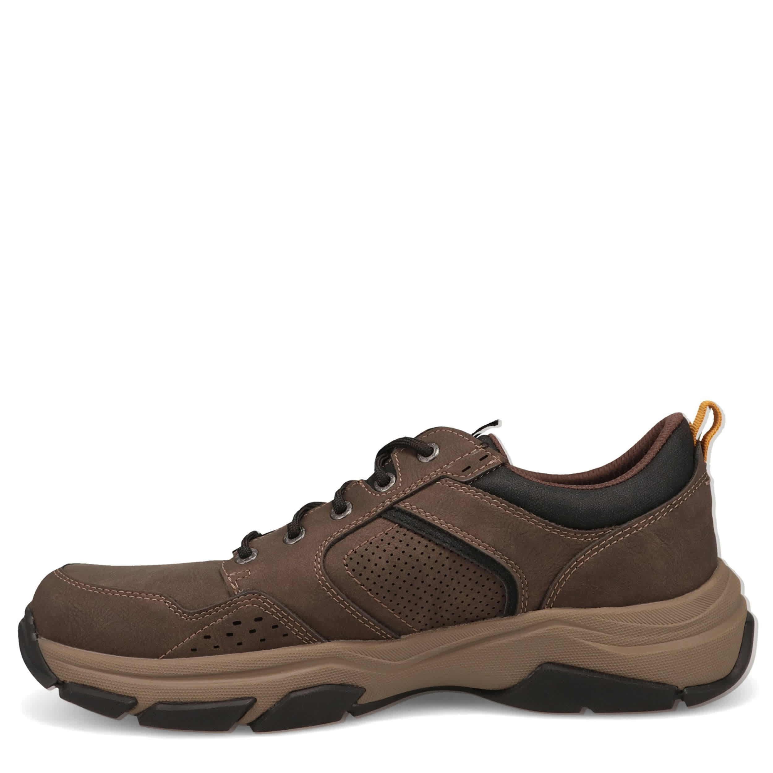 DOCKERS-MENS RUTHERFORD DISTRESSED CASUAL SNEAKER-DARK BROWN & 