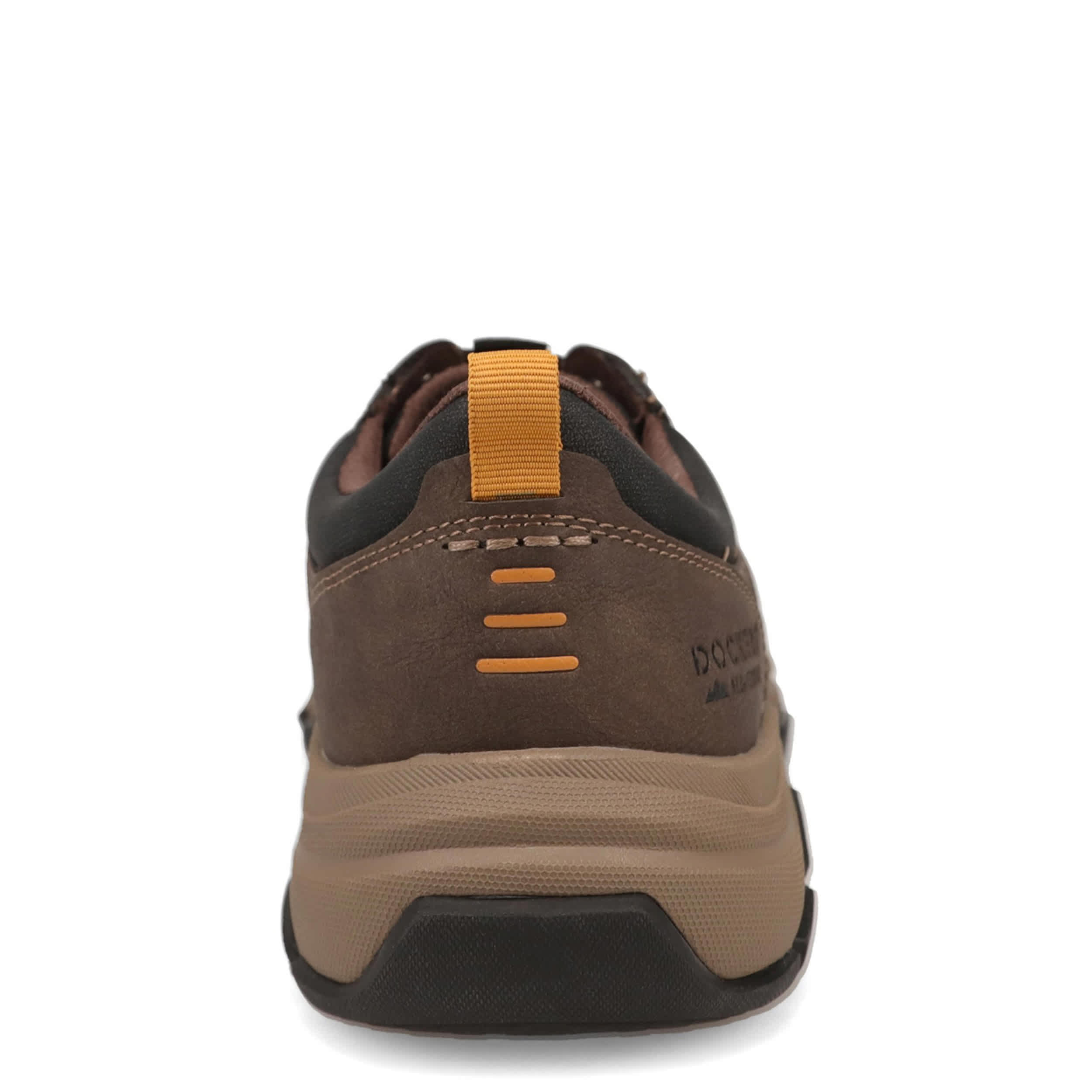 DOCKERS-MENS RUTHERFORD DISTRESSED CASUAL SNEAKER-DARK BROWN & 