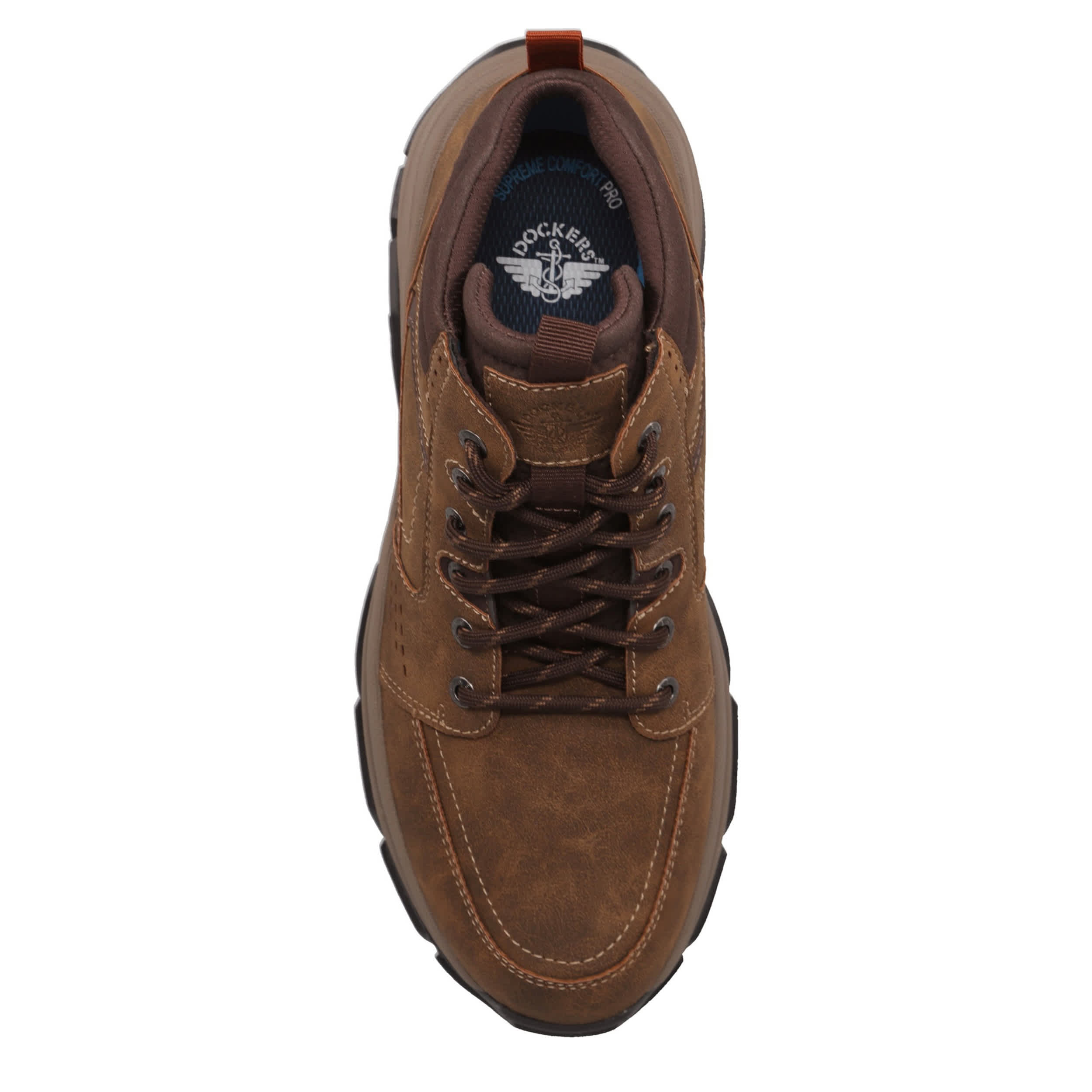 DOCKERS-MENS ROYCE CASUAL LACE UP BOOT-BROWN & 
