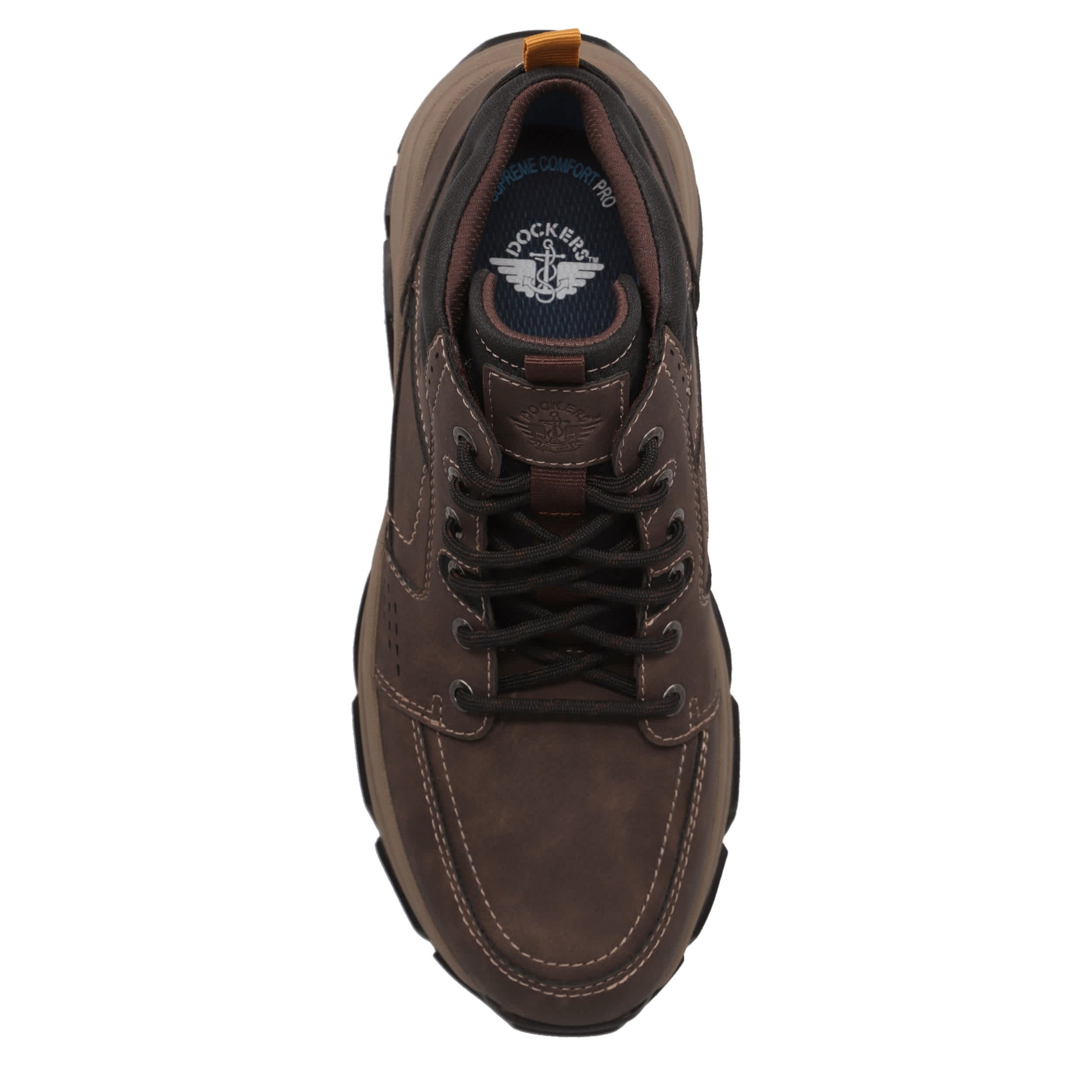 DOCKERS-MENS ROYCE CASUAL LACE UP BOOT-DARK BROWN & 