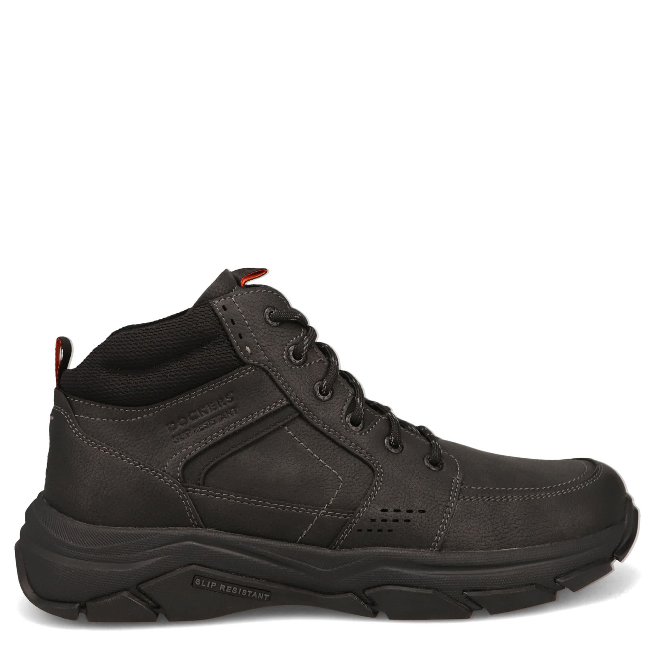 DOCKERS-MENS ROYCE SLIP RESISTANT LACE UP BOOT-BLACK & 