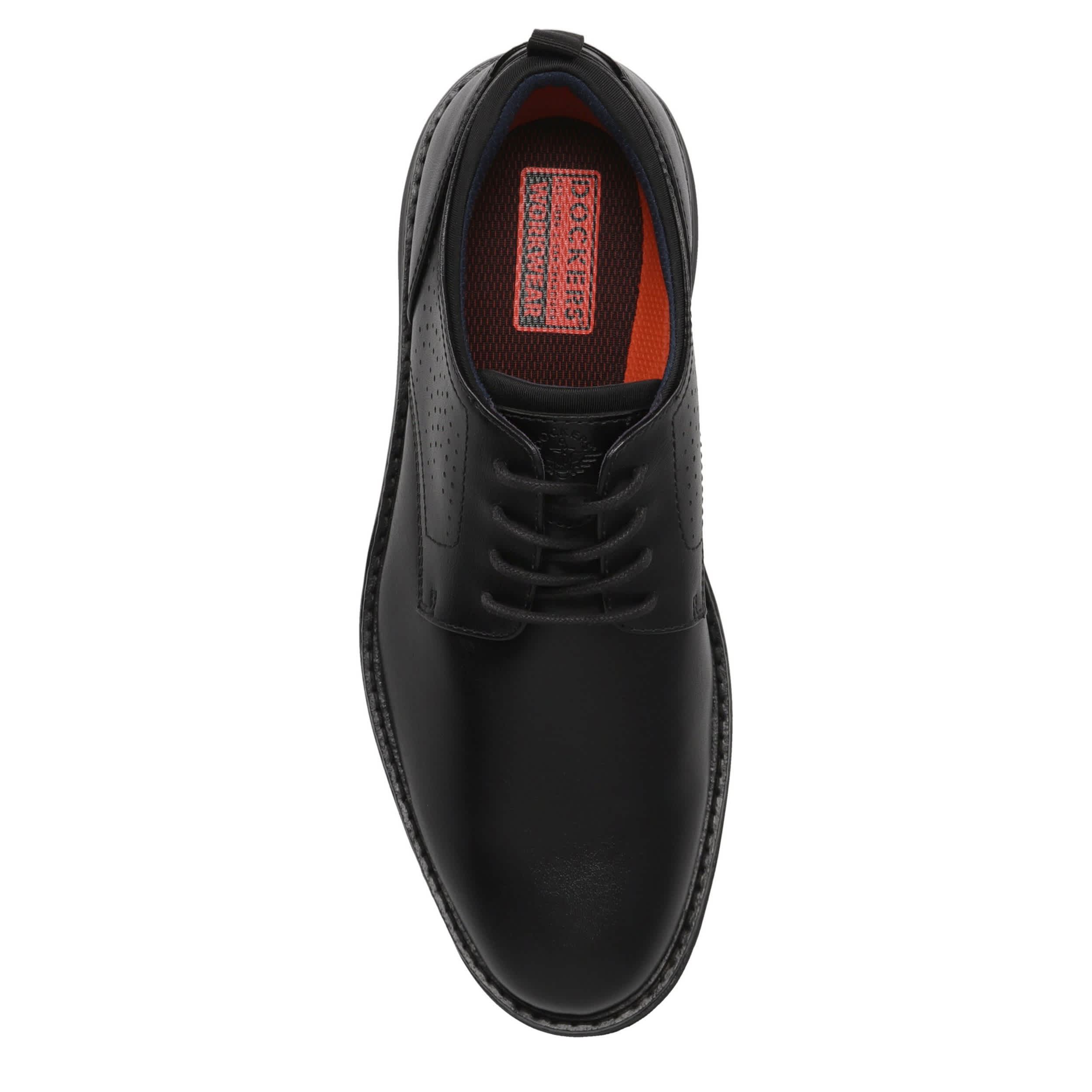 DOCKERS-MENS BRIDGES SLIP RESISTANT OXFORD WORK SHOE-BLACK & 