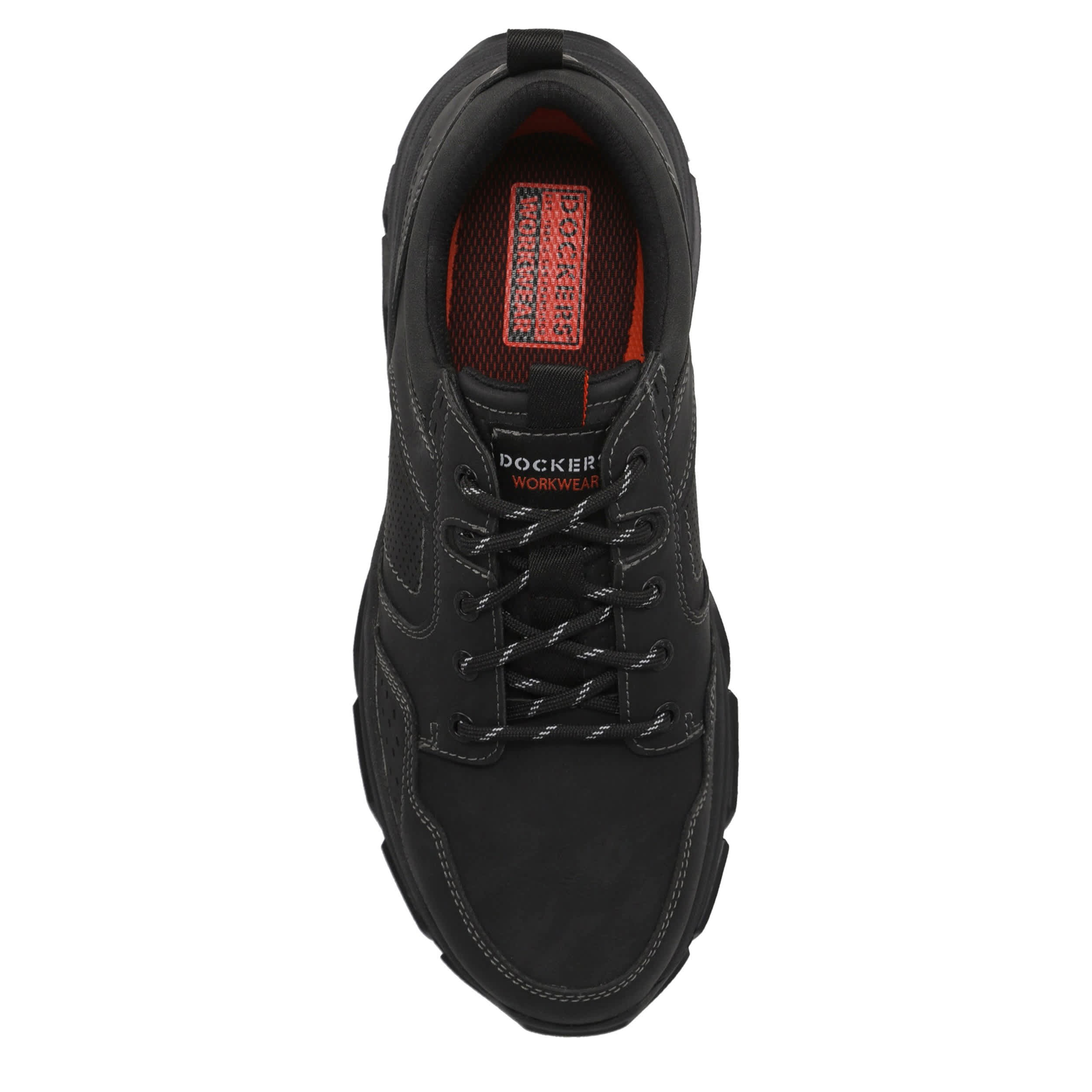 DOCKERS-MENS RUTHERFORD SLIP RESISTANT WORK SHOE-BLACK & 