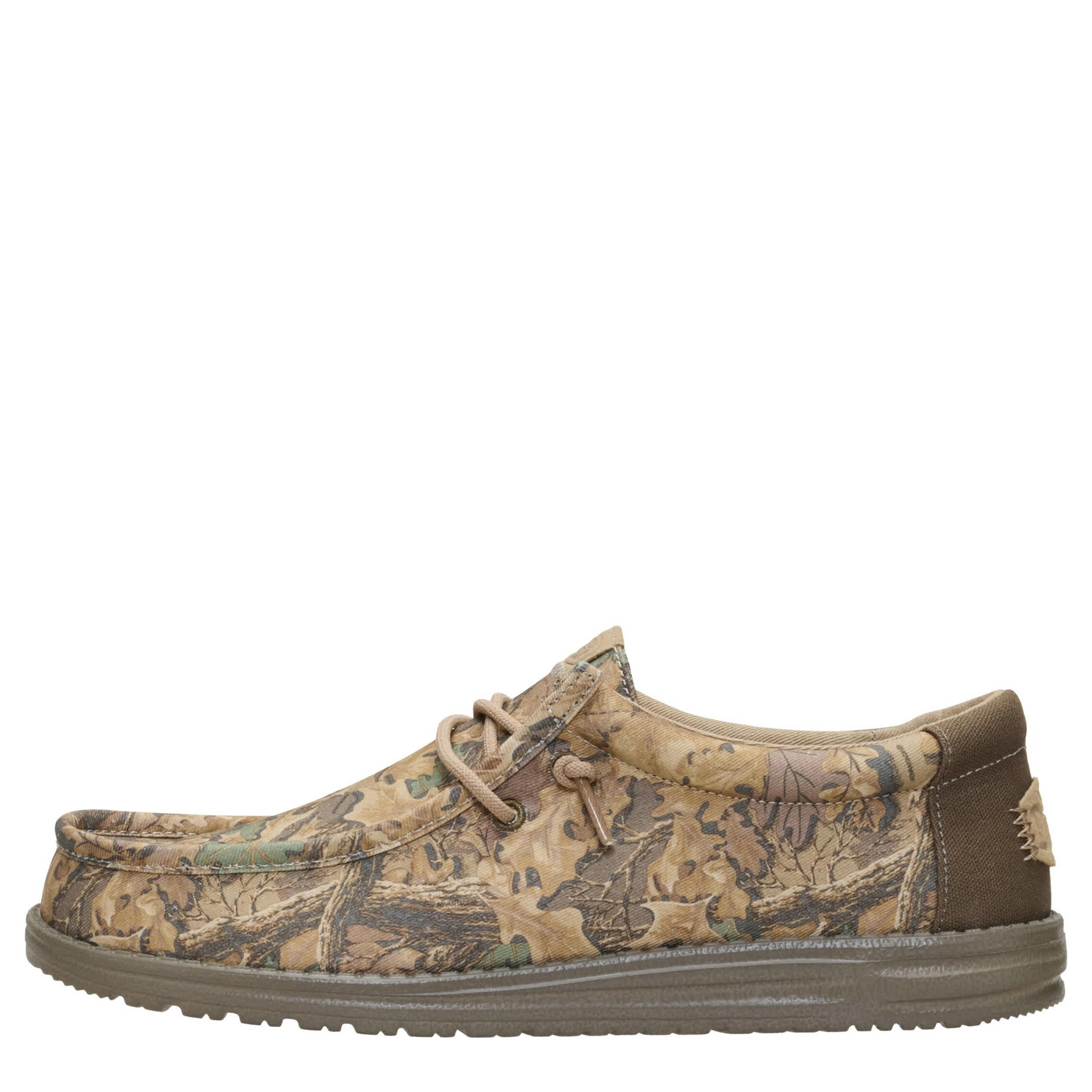 HEYDUDE-MENS WALLY REALTREE ADV CLASSIC SLIP ON SNEAKER-BROWN & 